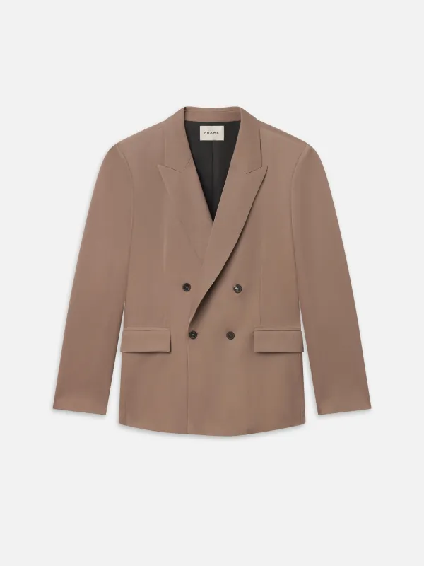 Double Breasted Blazer -- Warm Mauve made by Frame Denim