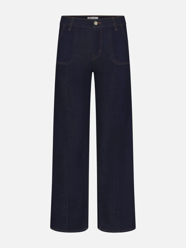 Le Slim Palazzo Pintuck Pocket -- Rinse made by Frame Denim