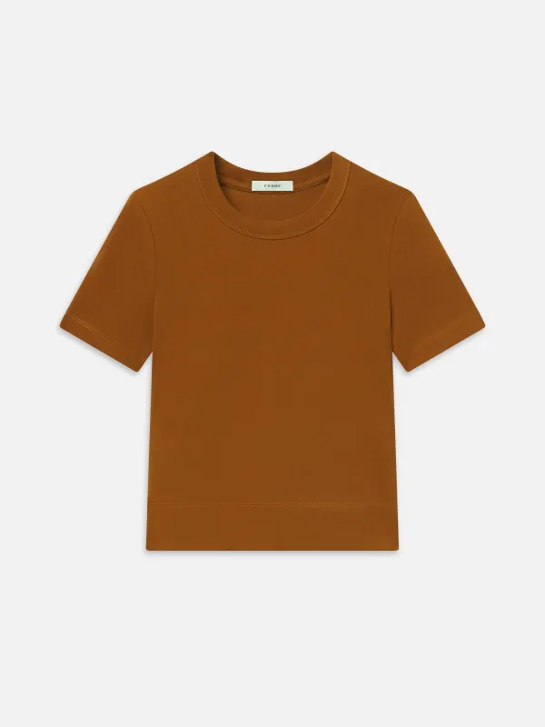 The Boxy Tee -- Bronze made by Frame Denim