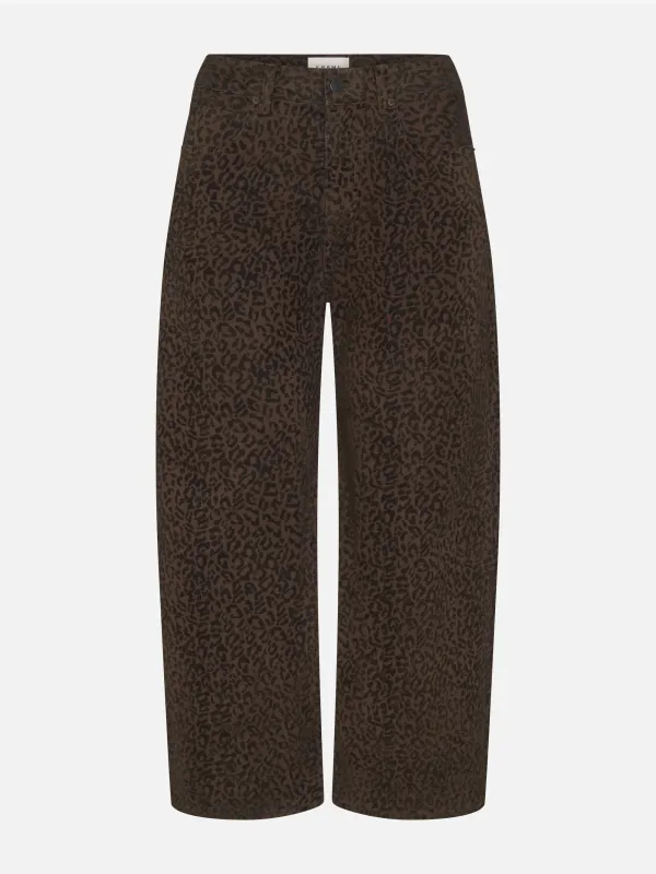 The Bow Crop -- Flocked Sandcat made by Frame Denim