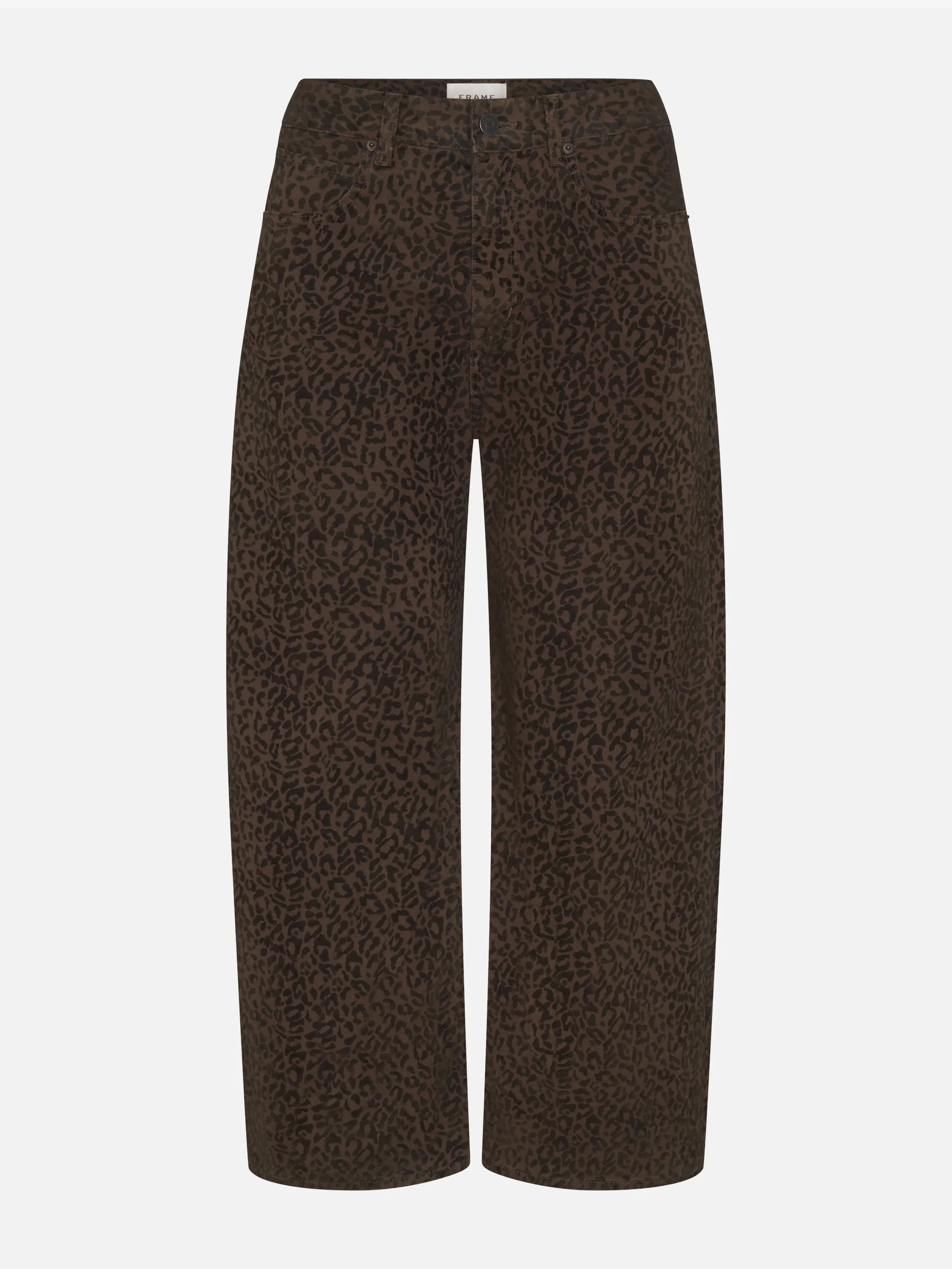 The Bow Crop -- Flocked Sandcat sold by Frame Denim