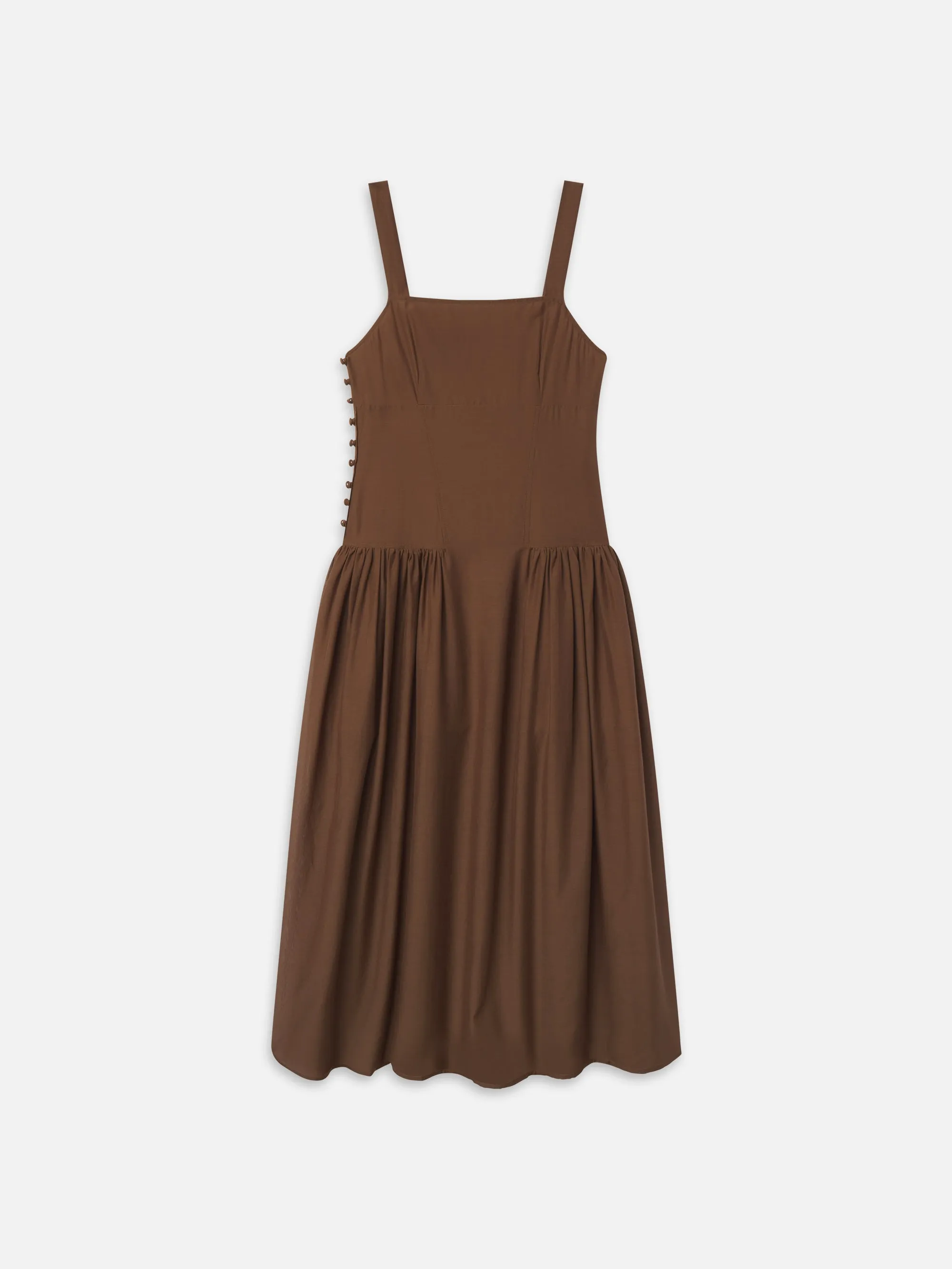 The Garden Dress -- Moss sold by Frame Denim
