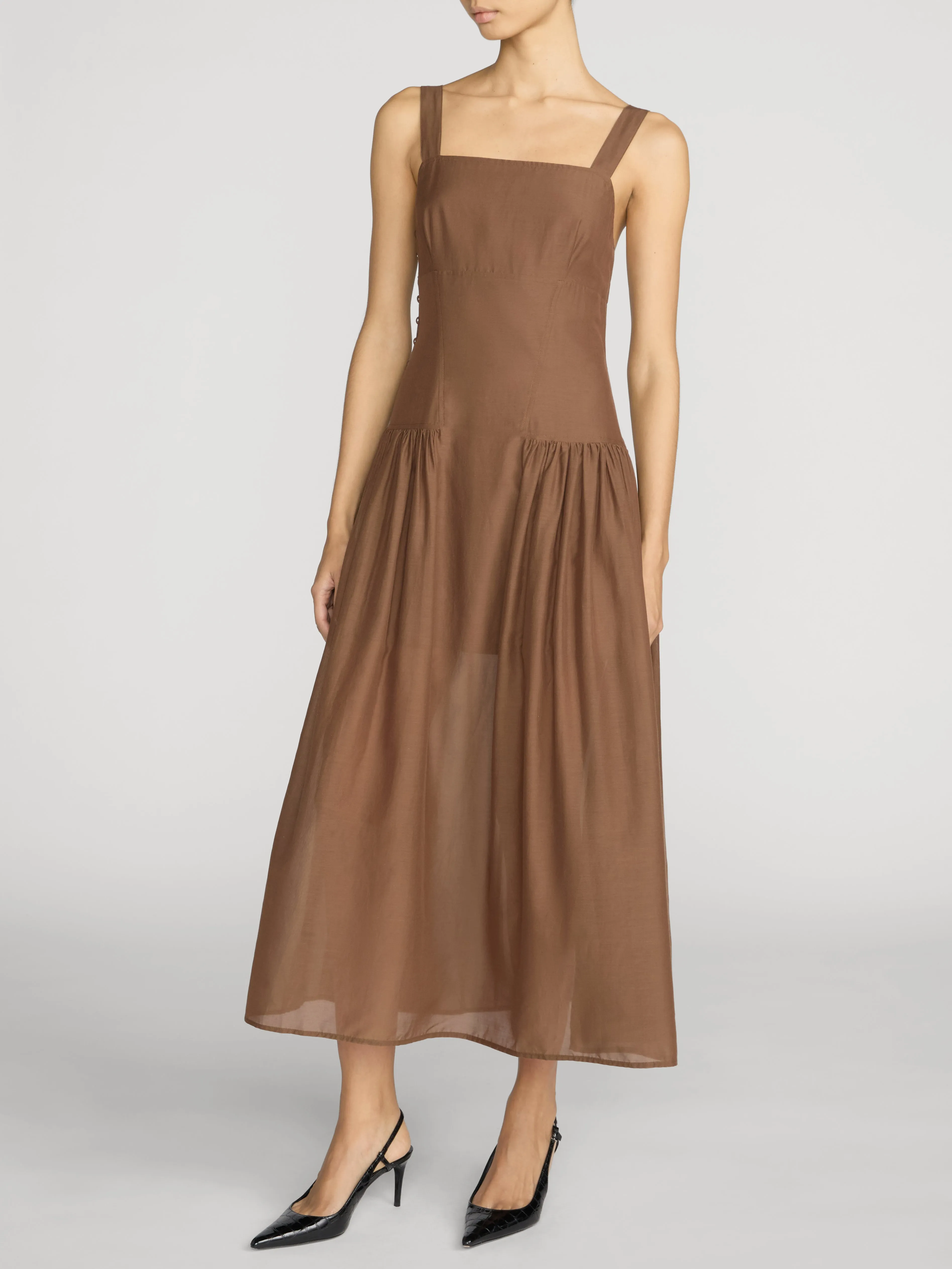 The Garden Dress -- Moss sold by Frame Denim product image thumbnail 3
