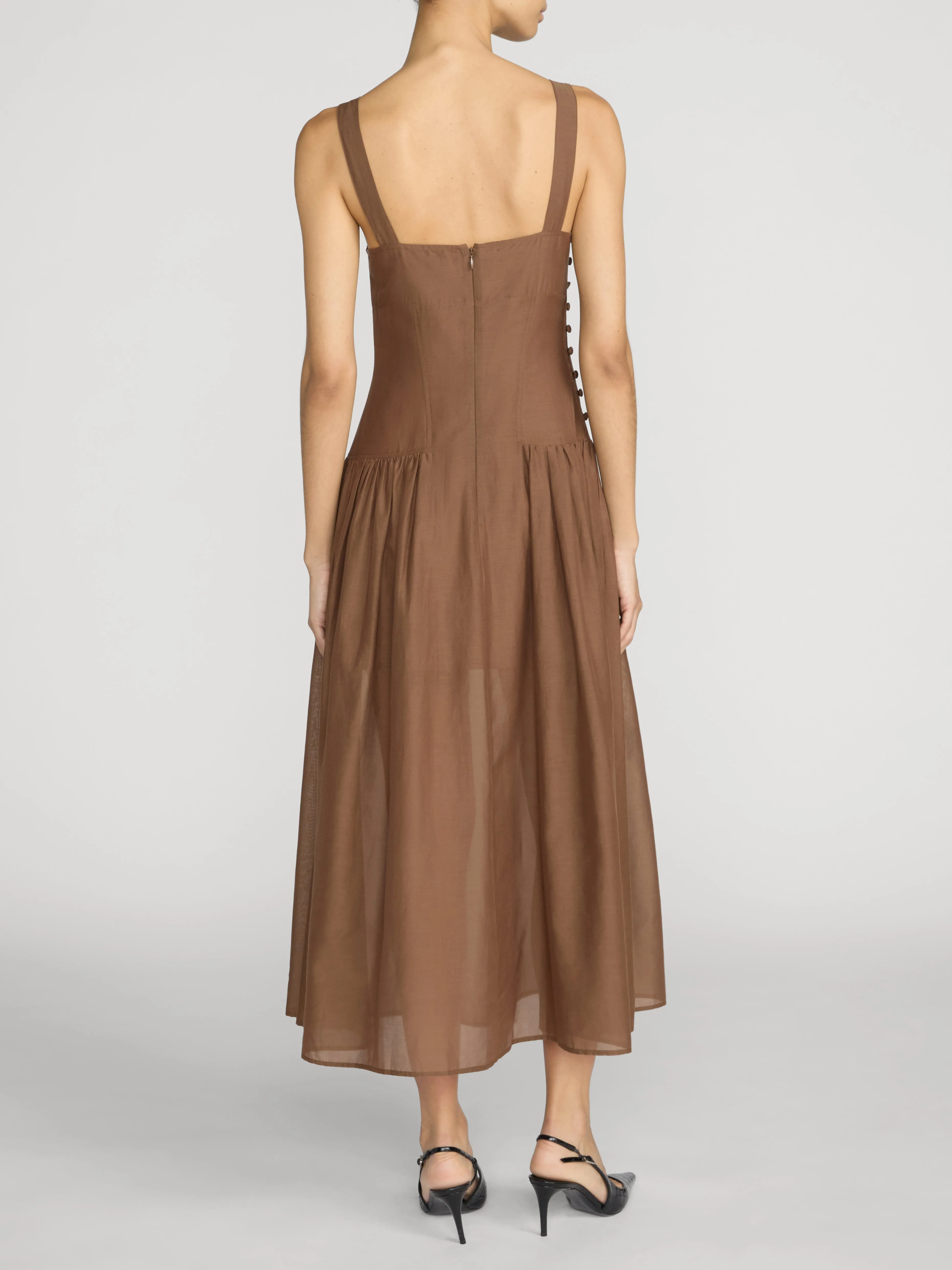The Garden Dress -- Moss sold by Frame Denim product image thumbnail 5