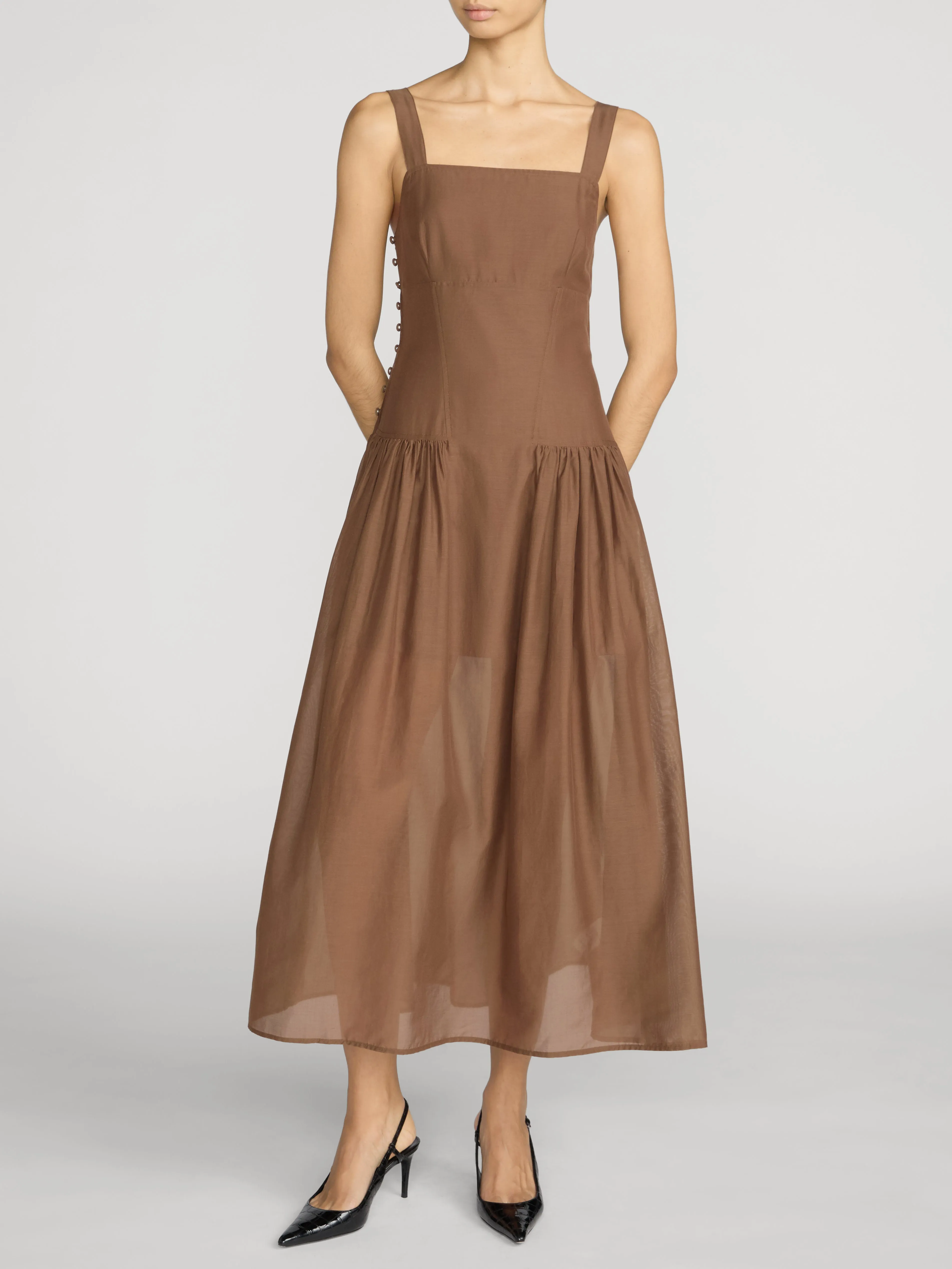 The Garden Dress -- Moss sold by Frame Denim product image thumbnail 2