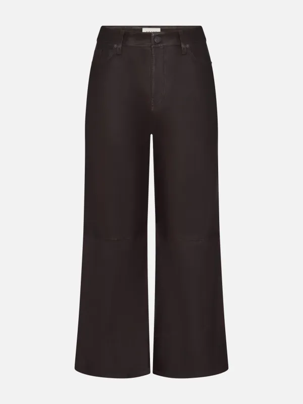 The Leather Swing -- Truffle made by Frame Denim