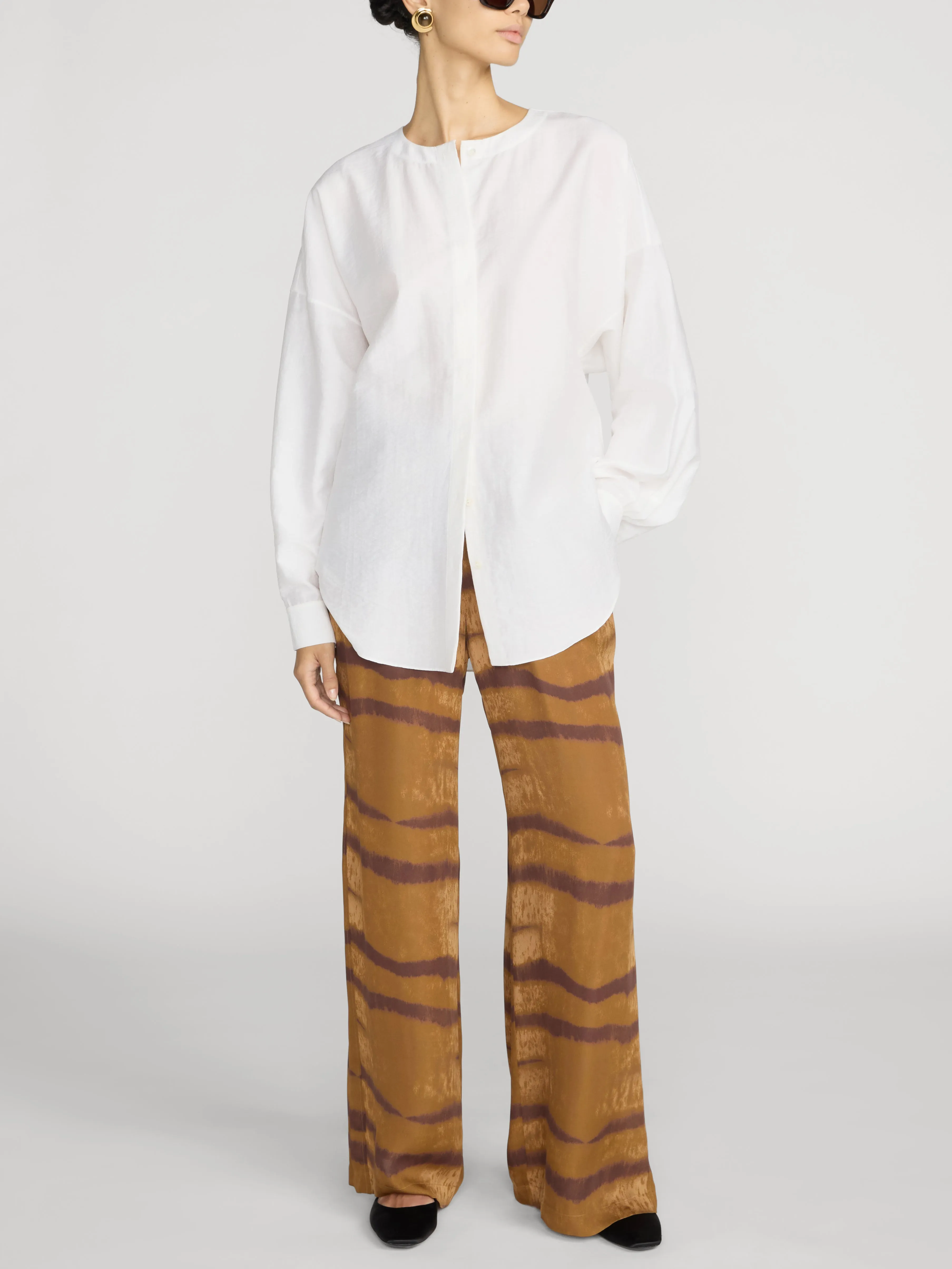 The Silk Lounge Pant -- Light Tiger Multi sold by Frame Denim product image thumbnail 2
