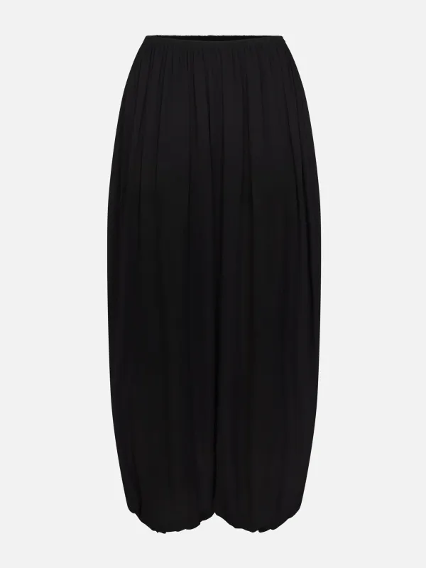 The Silk Balloon Pant -- Black made by Frame Denim