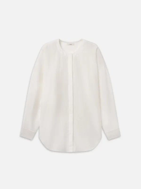 The Gallery Shirt -- White made by Frame Denim