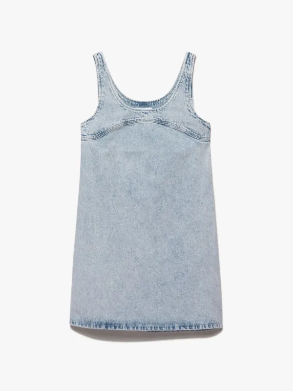 Micro Flare Denim Dress -- Getaway sold by Frame Denim