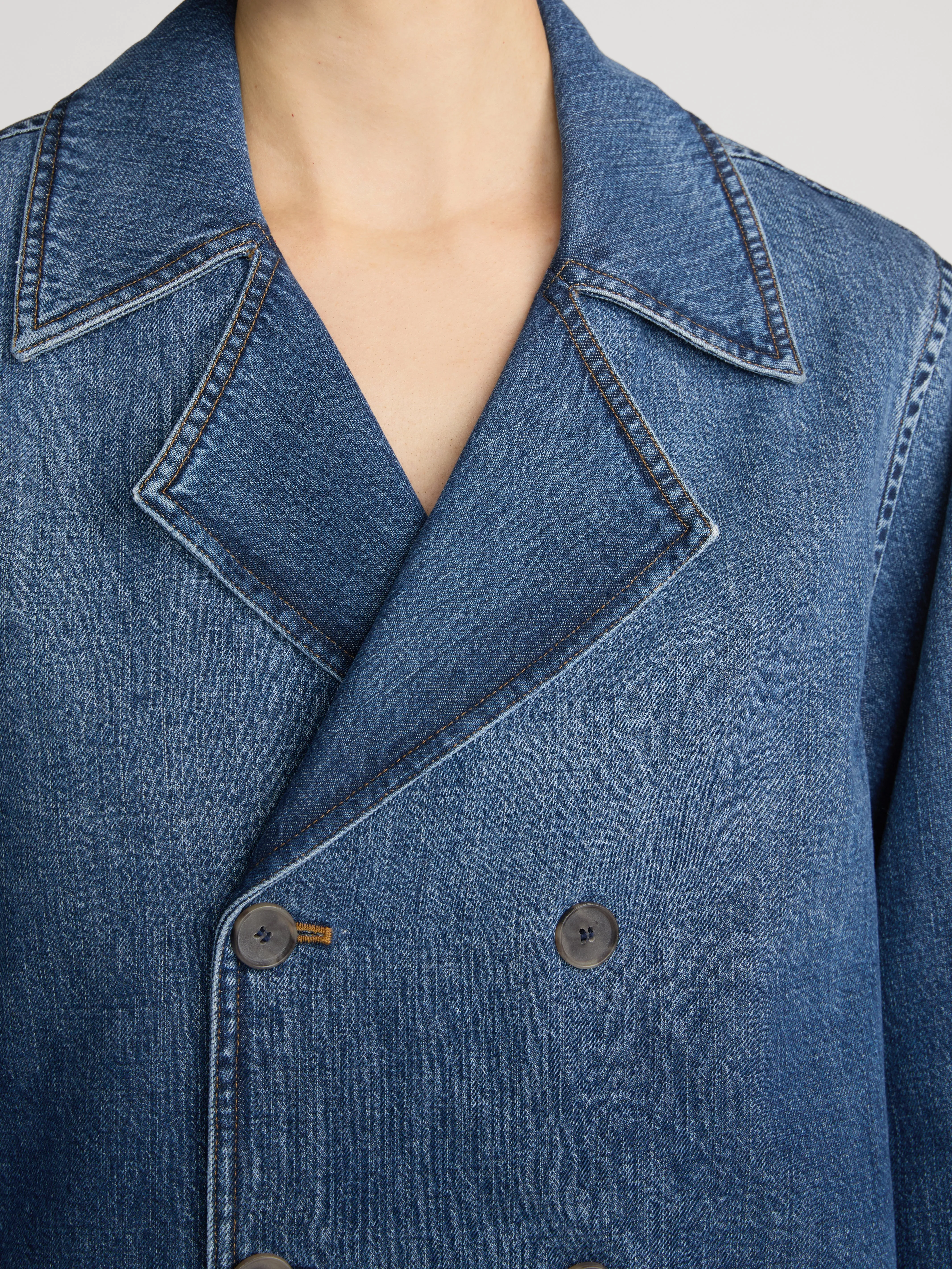 The Denim Uniform Trench -- Girlfriend sold by Frame Denim product image thumbnail 5