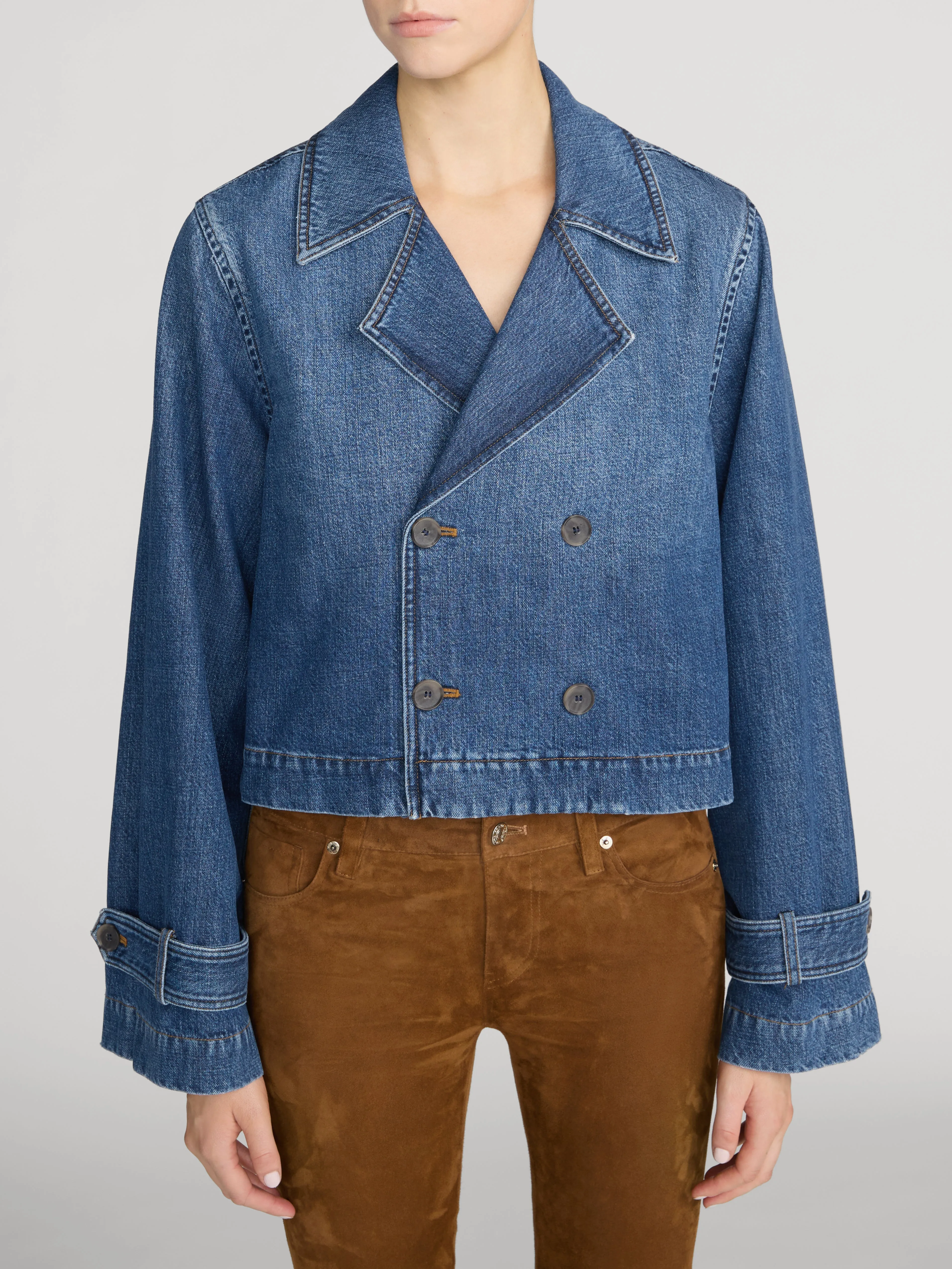 The Denim Uniform Trench -- Girlfriend sold by Frame Denim product image thumbnail 3