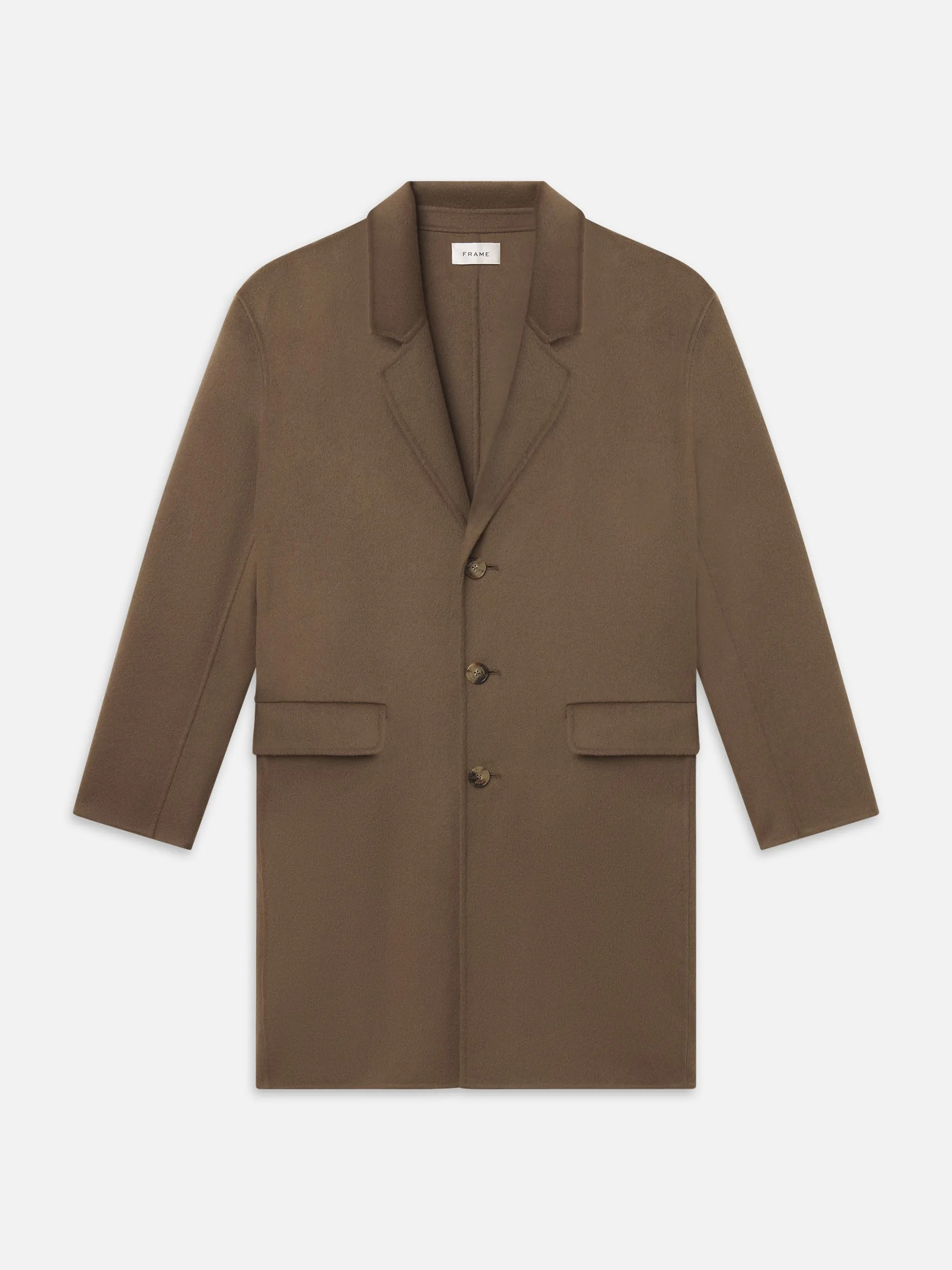 Double Face Wool Overcoat -- Soft Taupe sold by Frame Denim