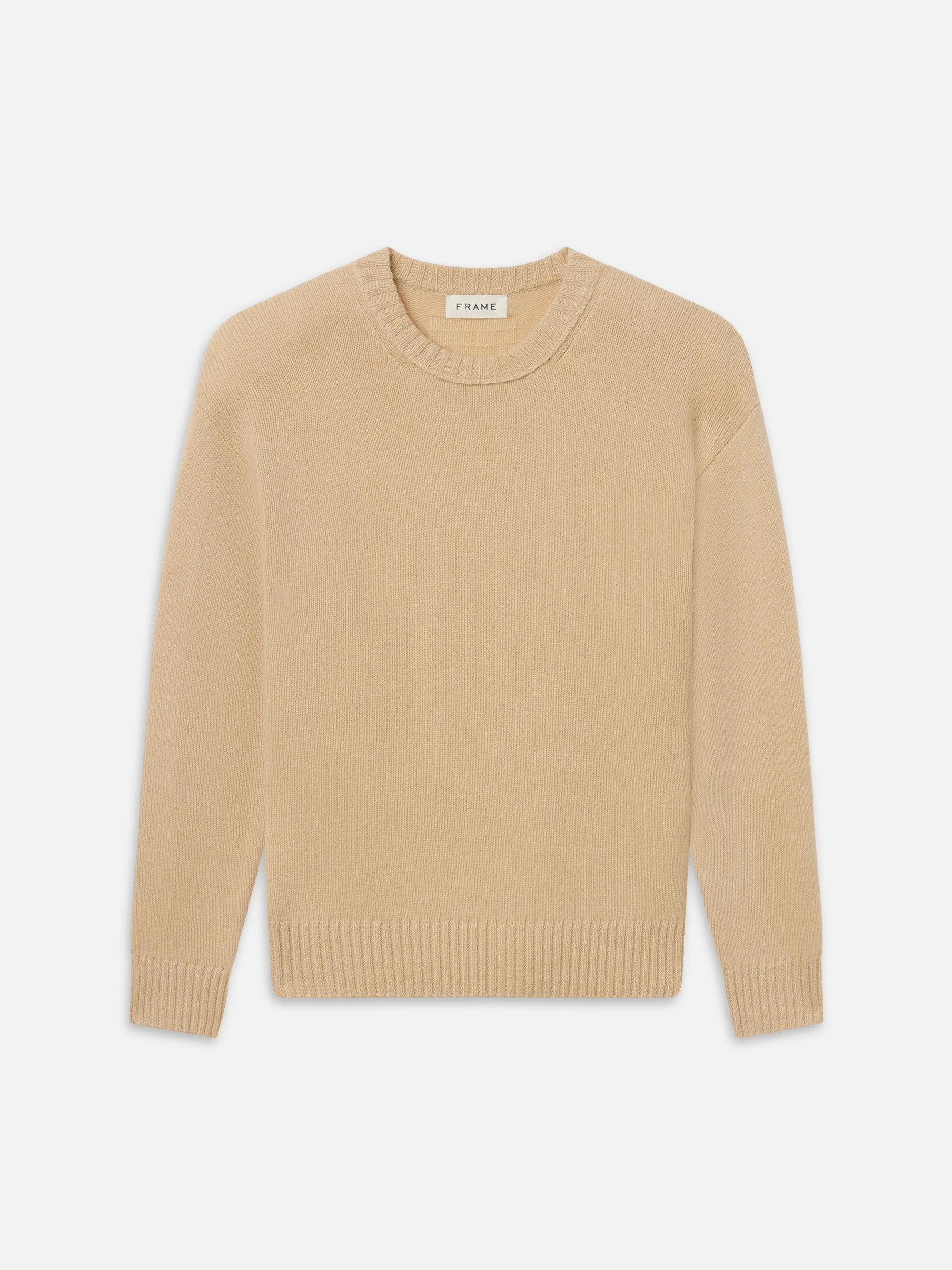Cashmere Crewneck Sweater -- Soft Peach sold by Frame Denim