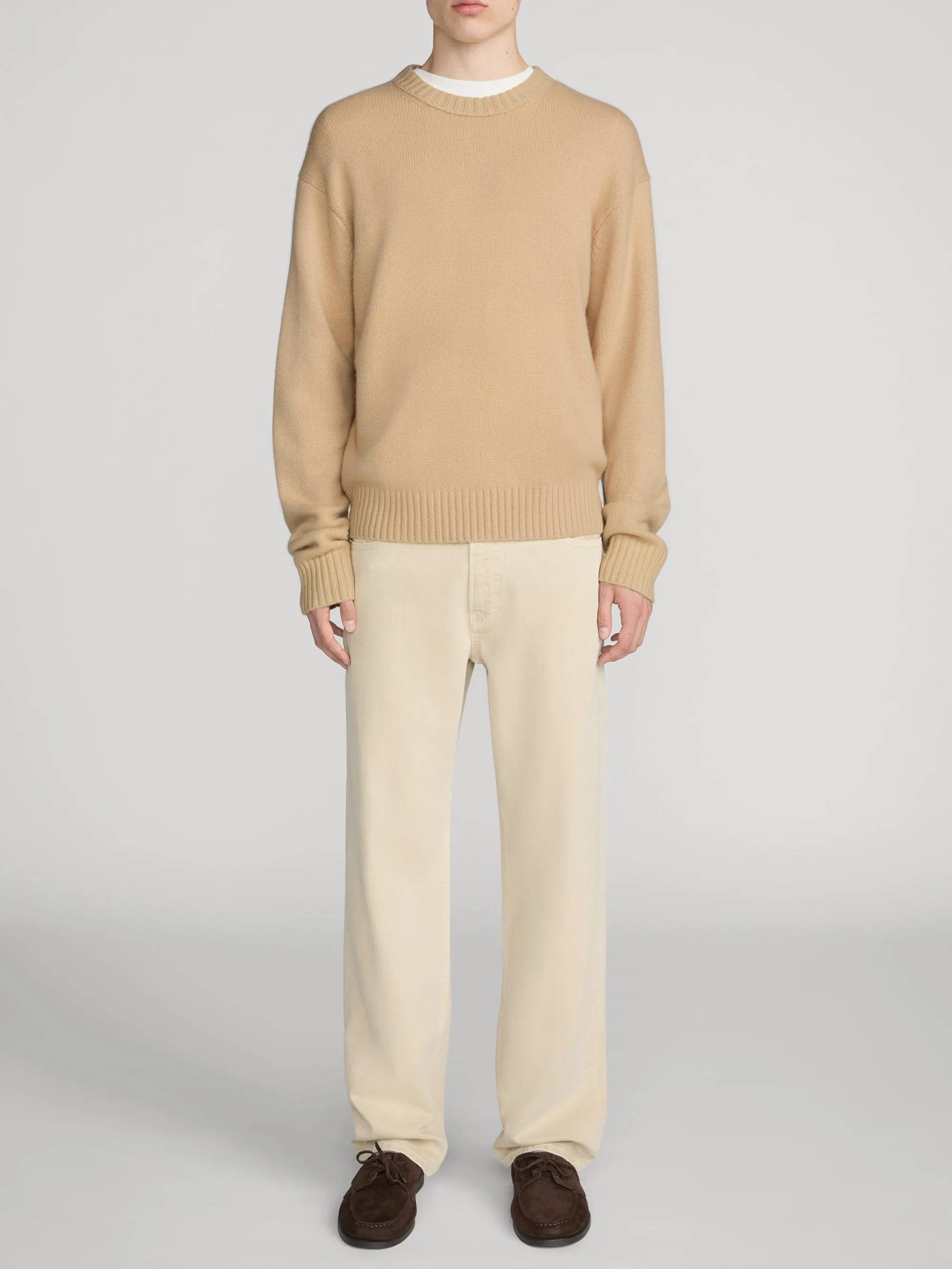Cashmere Crewneck Sweater -- Soft Peach sold by Frame Denim product image thumbnail 2