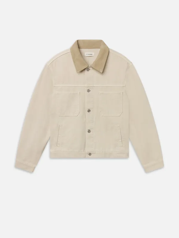 Canvas Utility Jacket -- Sandbar made by Frame Denim