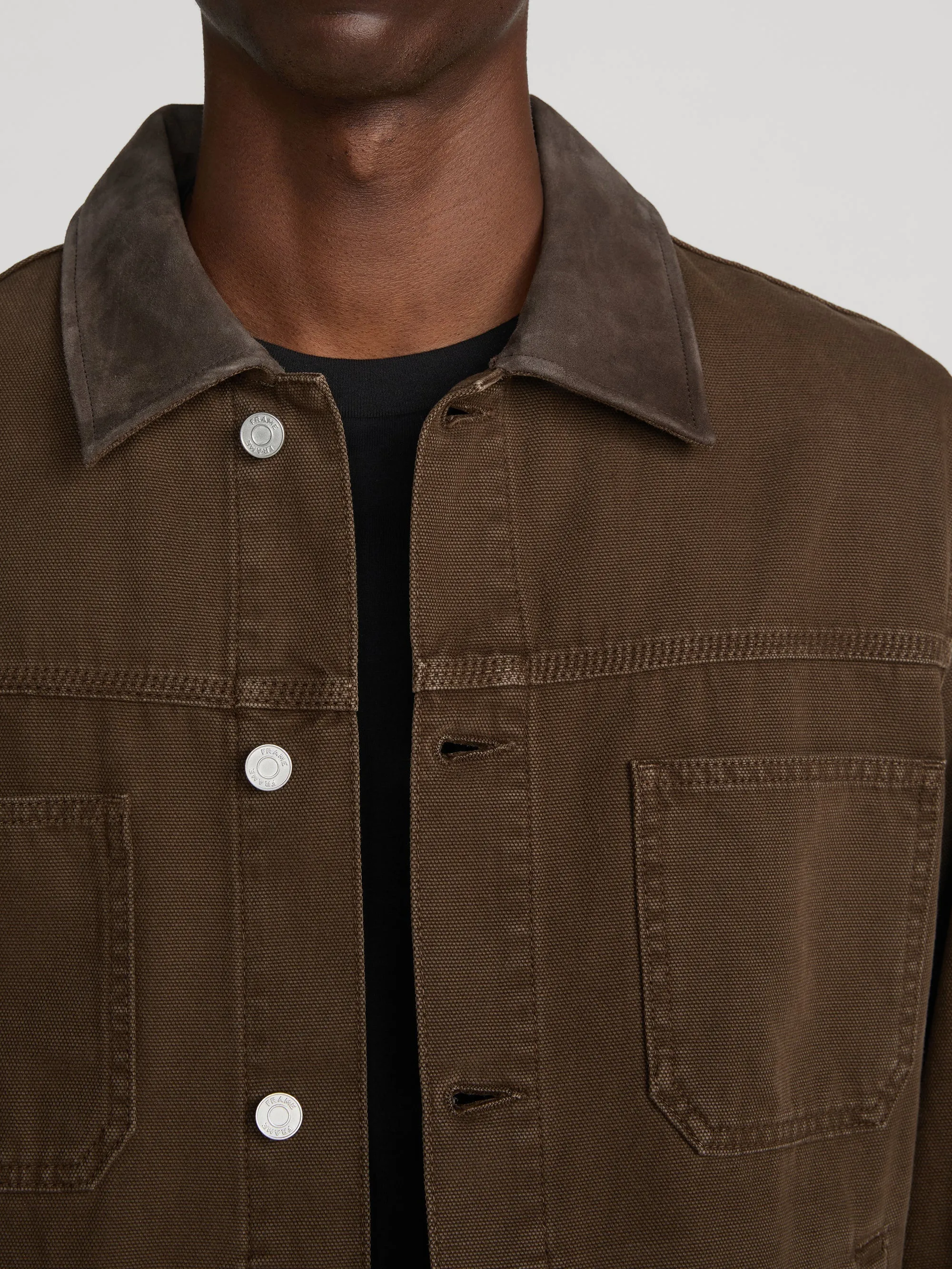 Canvas Utility Jacket -- Vintage Mocha sold by Frame Denim product image thumbnail 5