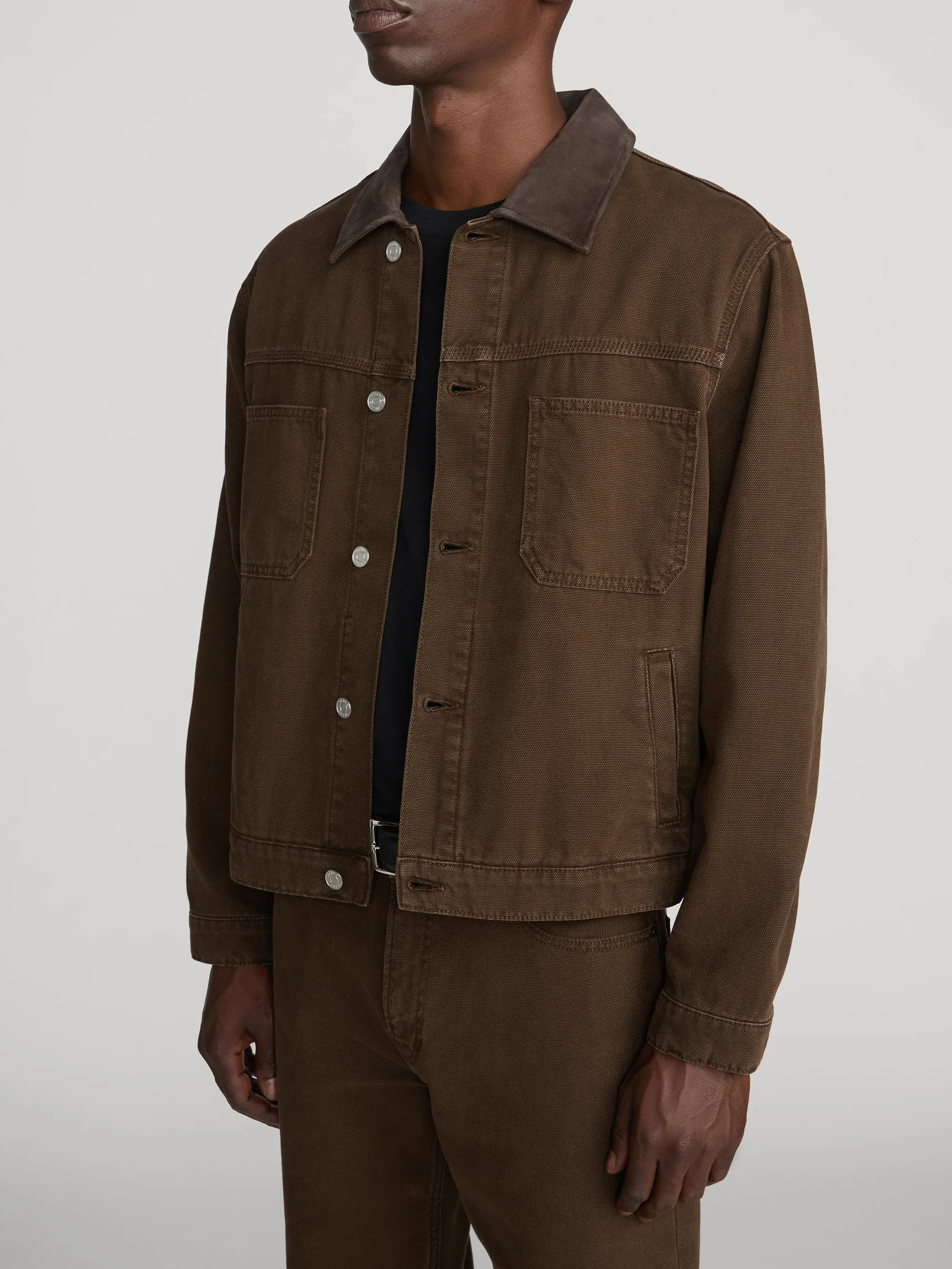 Canvas Utility Jacket -- Vintage Mocha sold by Frame Denim product image thumbnail 4