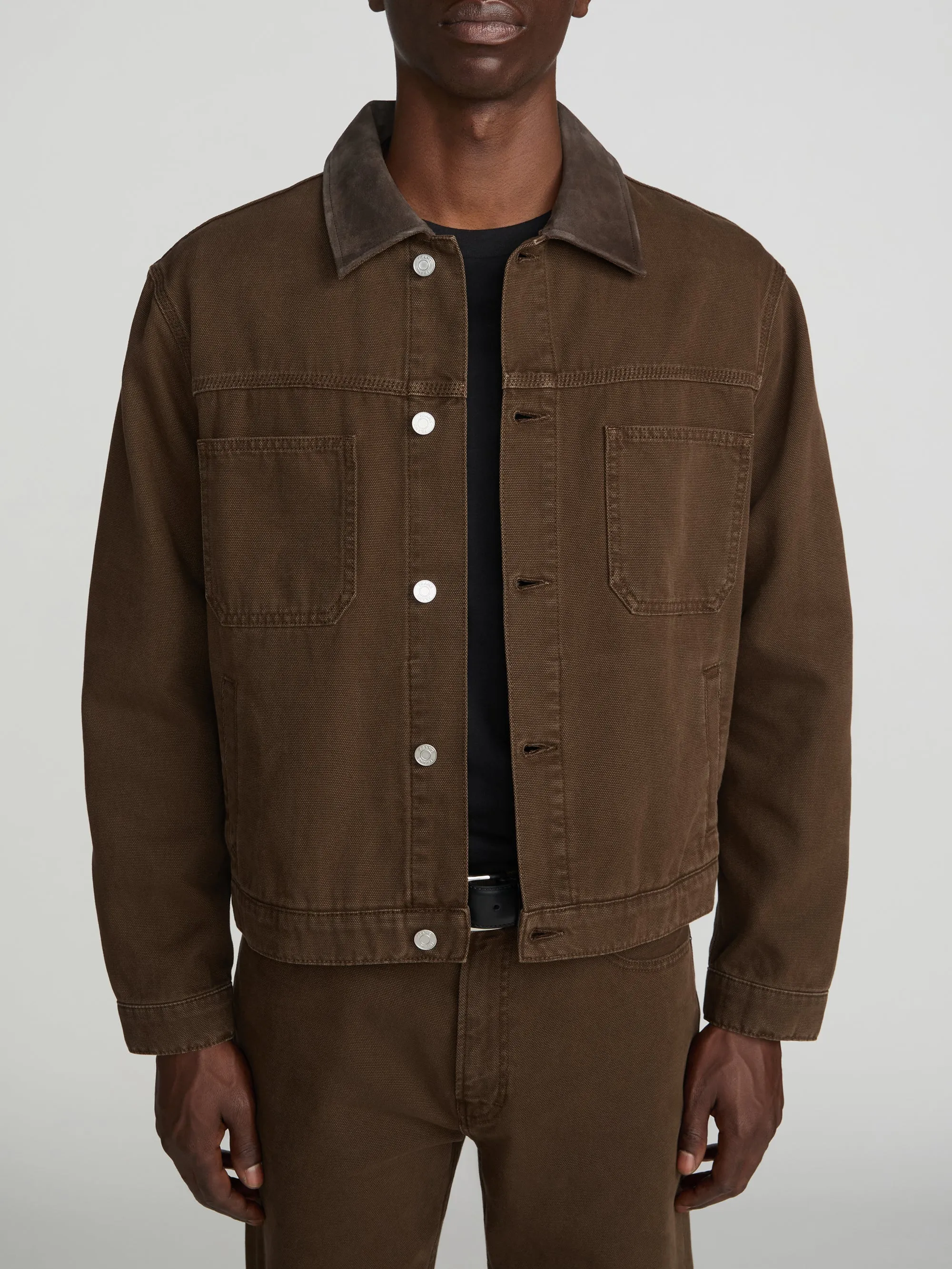 Canvas Utility Jacket -- Vintage Mocha sold by Frame Denim product image thumbnail 3