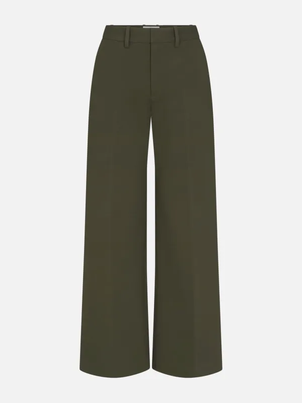 The Swing Trouser -- Military Green made by Frame Denim