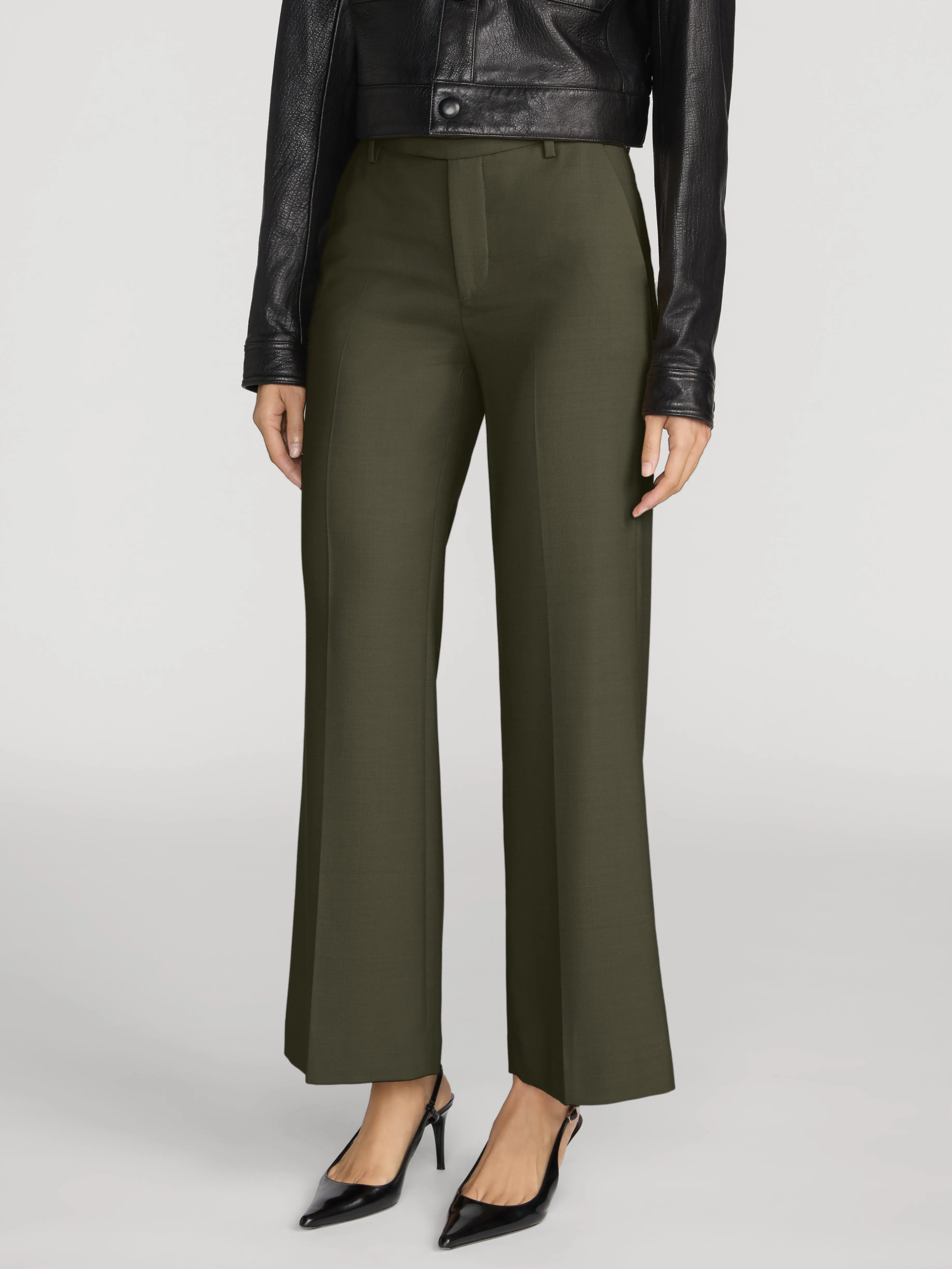 The Swing Trouser -- Military Green sold by Frame Denim product image thumbnail 4