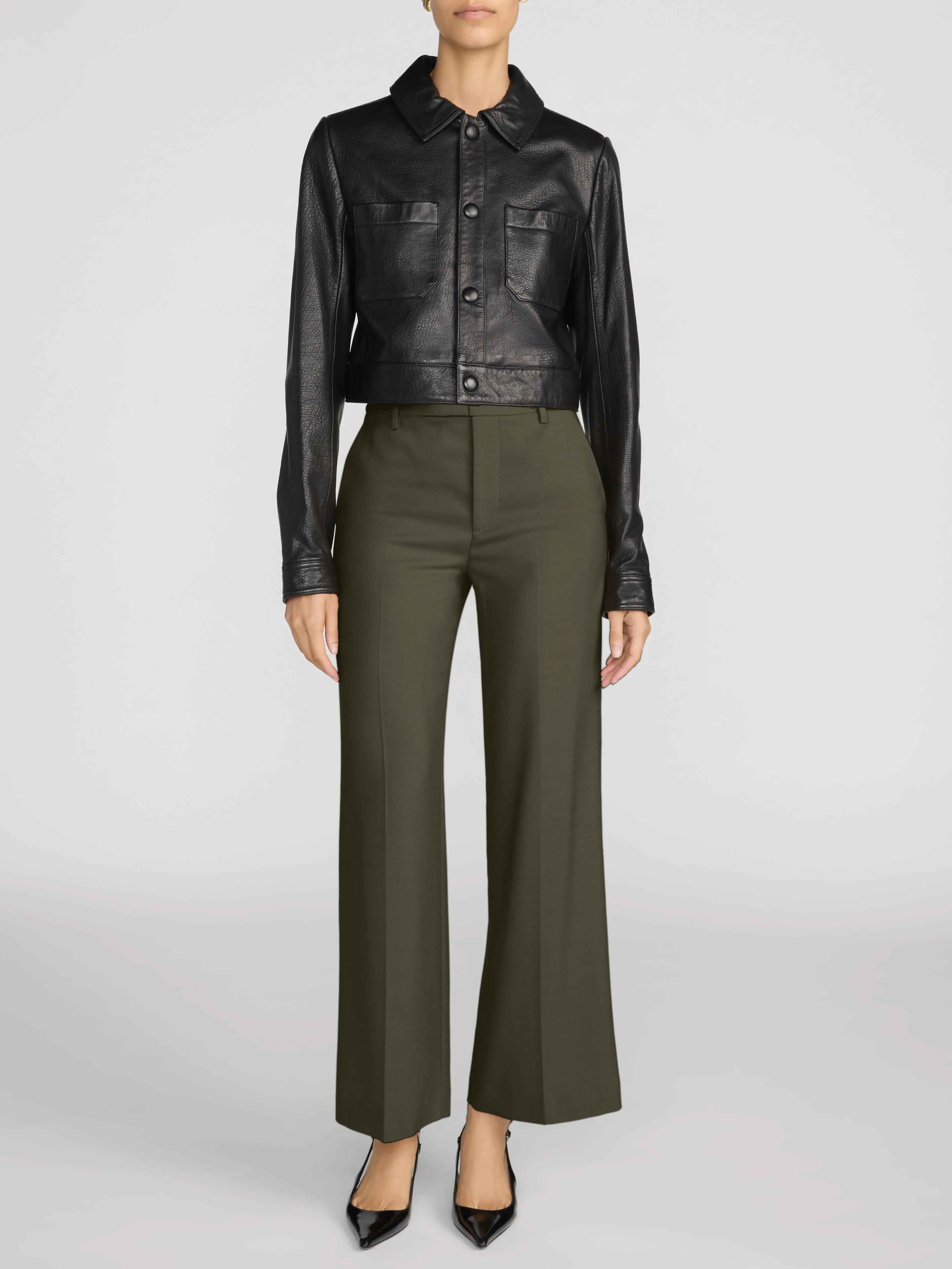 The Swing Trouser -- Military Green sold by Frame Denim product image thumbnail 2