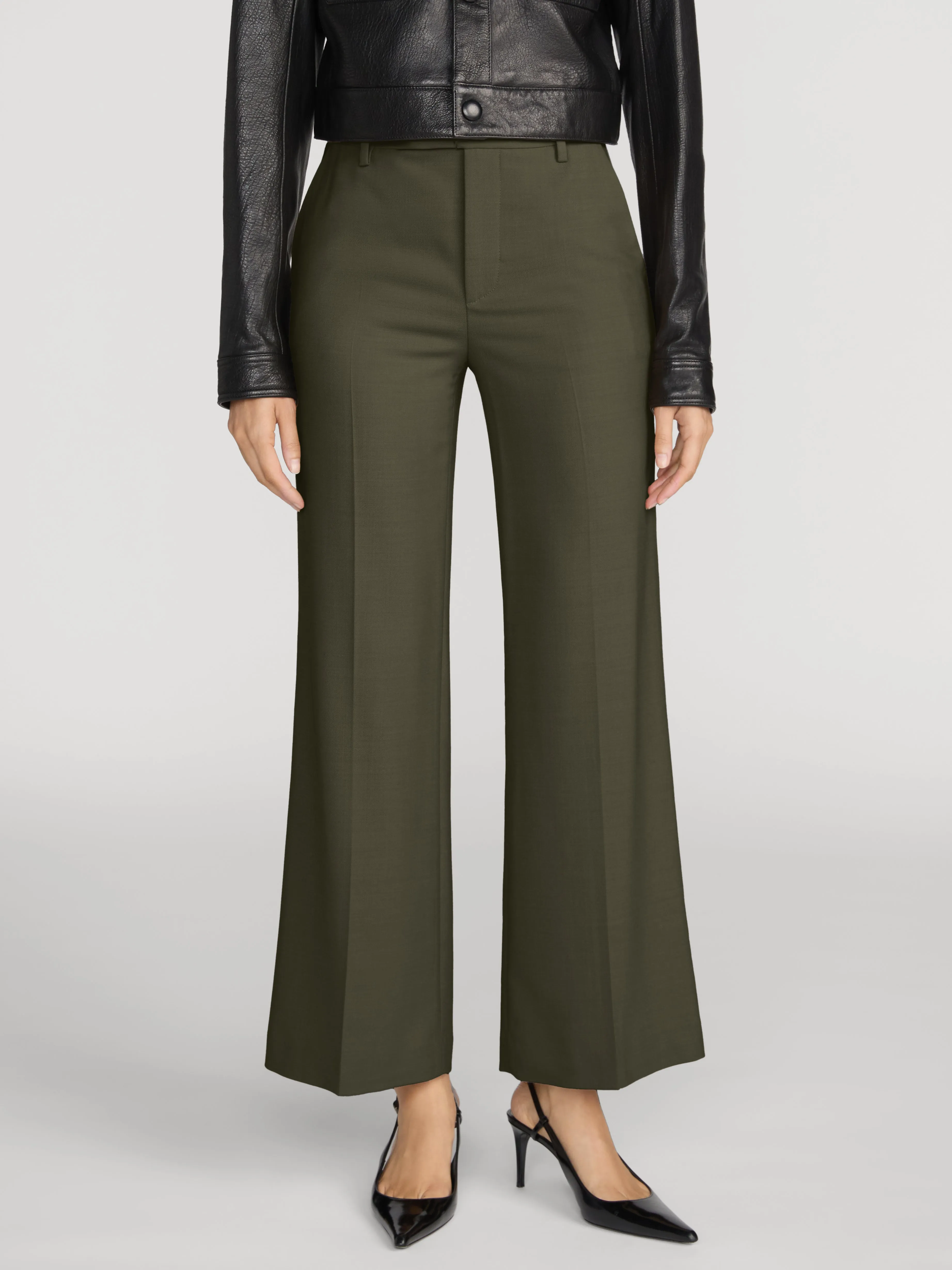 The Swing Trouser -- Military Green sold by Frame Denim product image thumbnail 3