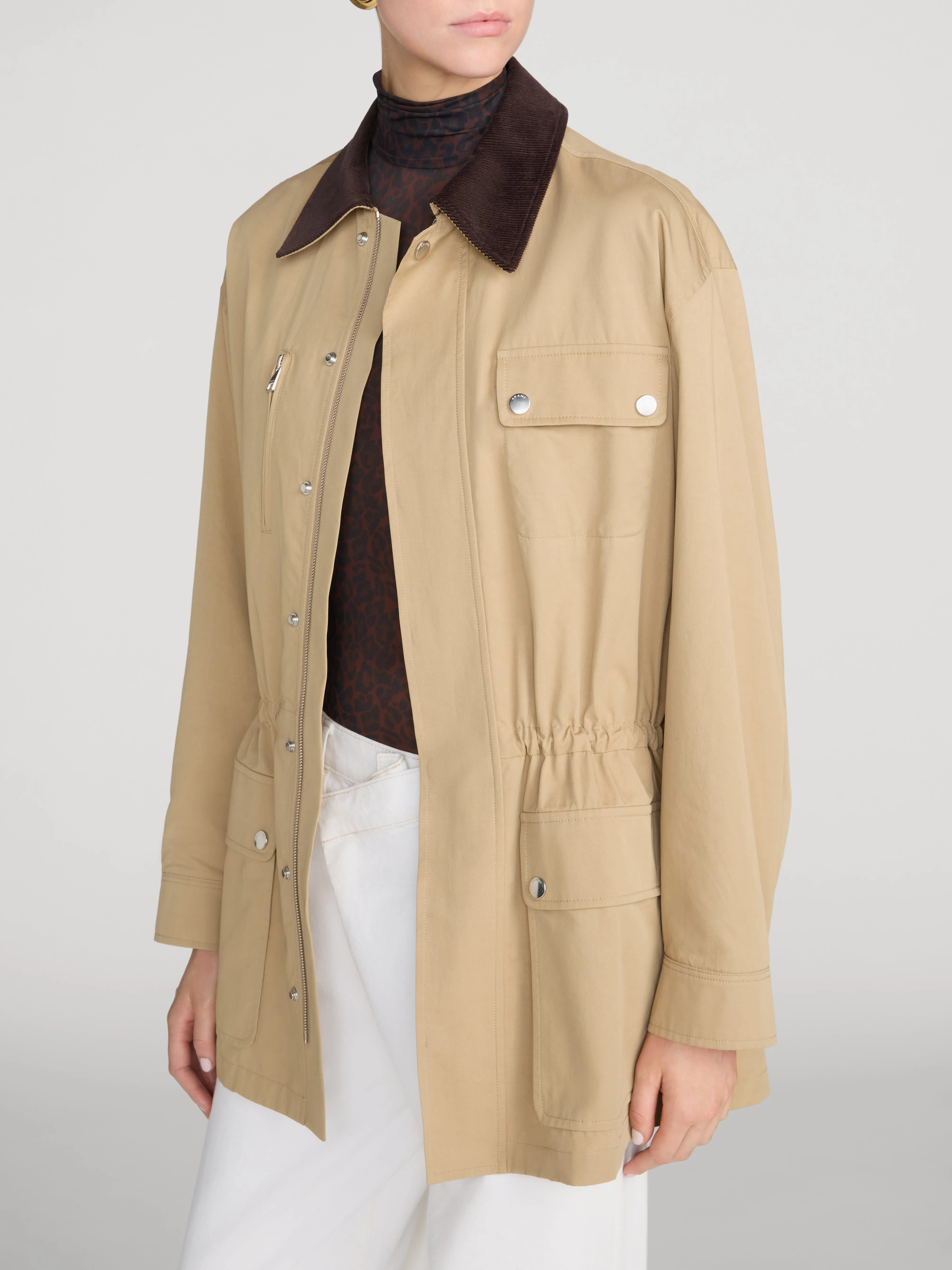 The Twill Safari Jacket -- Khaki sold by Frame Denim product image thumbnail 4