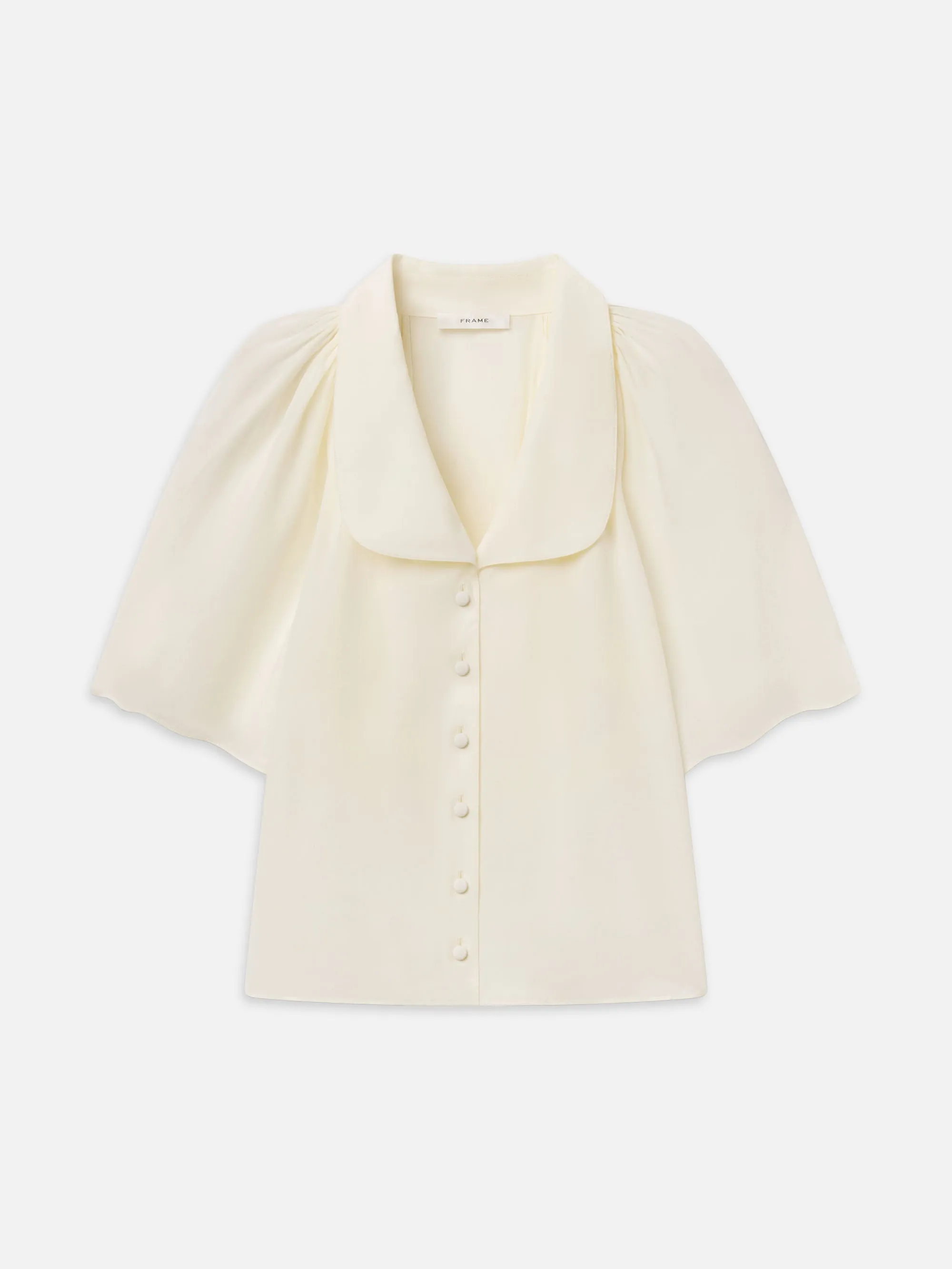 The Short Sleeve Silk Gala Shirt sold by Frame Denim