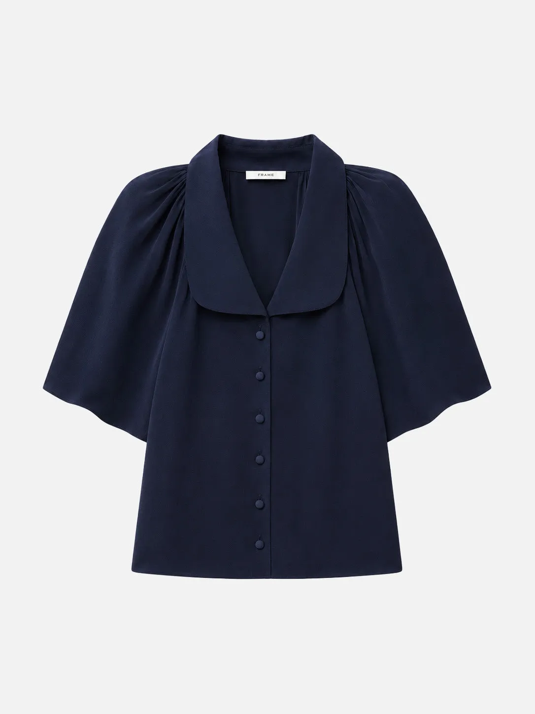 The Short Sleeve Silk Gala Shirt sold by Frame Denim product image thumbnail 2