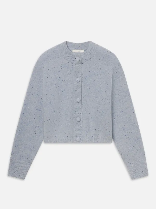 The Lightweight Fleck Cardi -- Light Blue made by Frame Denim