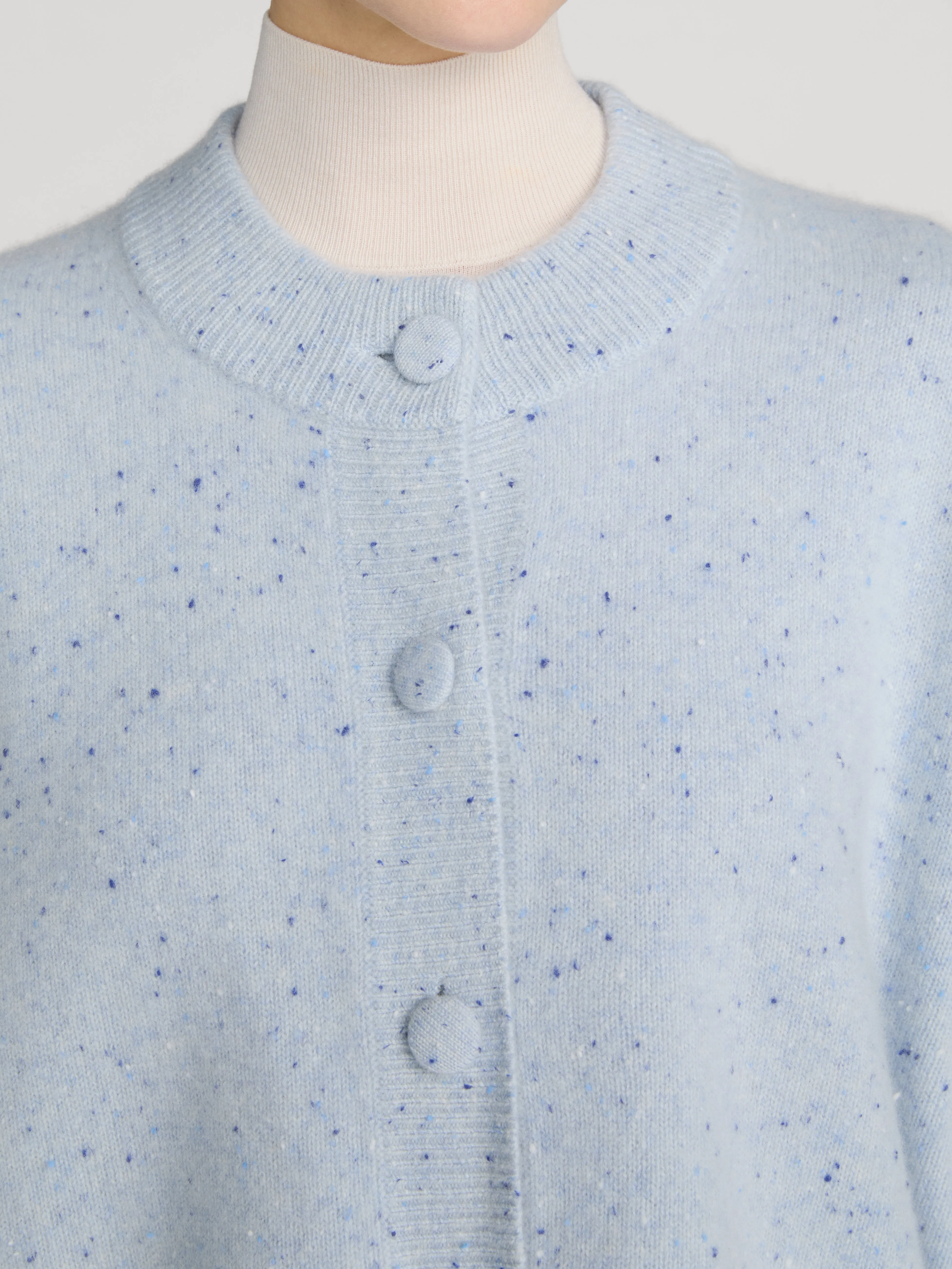 The Lightweight Fleck Cardi -- Light Blue sold by Frame Denim product image thumbnail 5