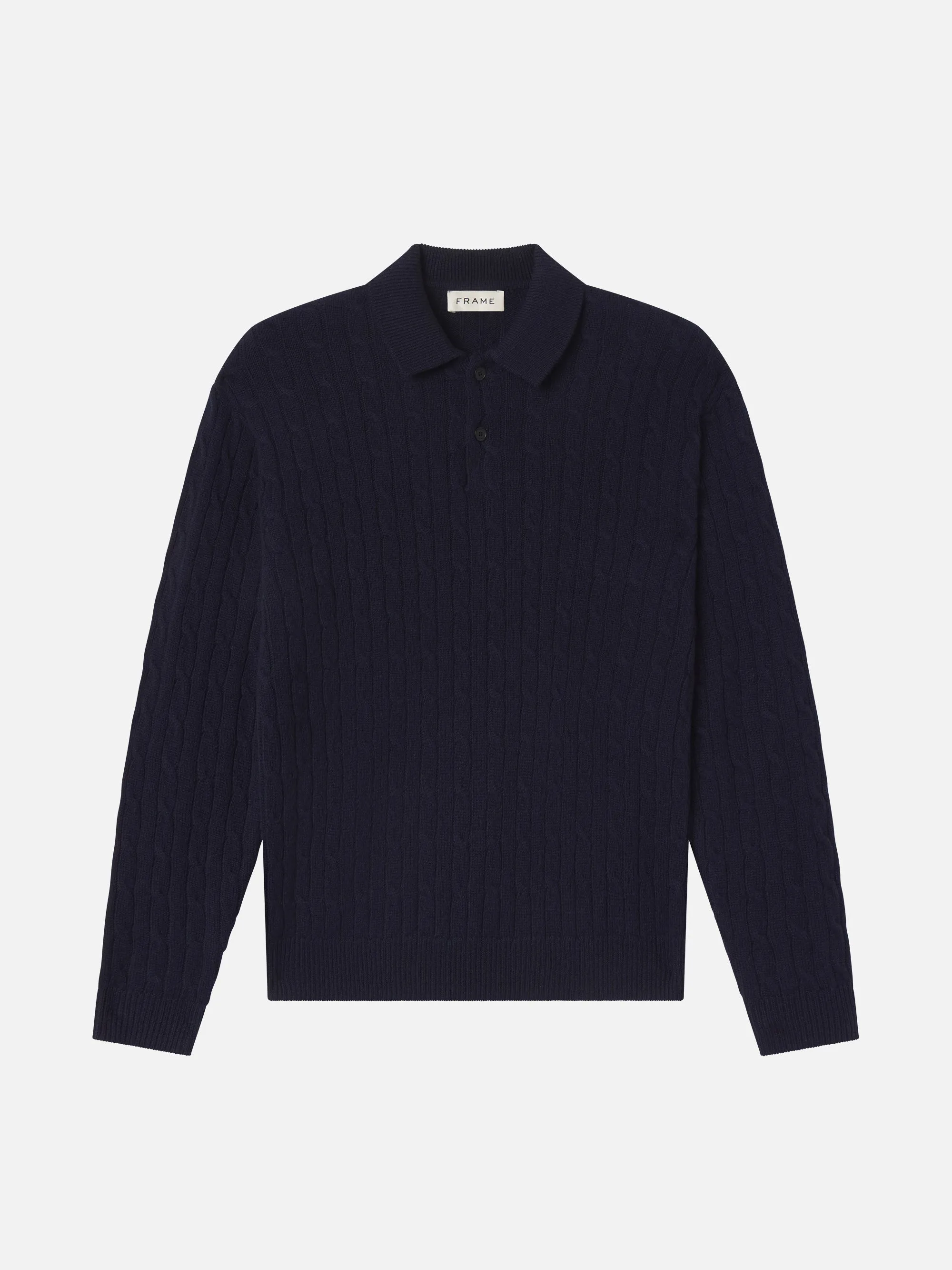 Cable Polo Sweater sold by Frame Denim product image thumbnail 2