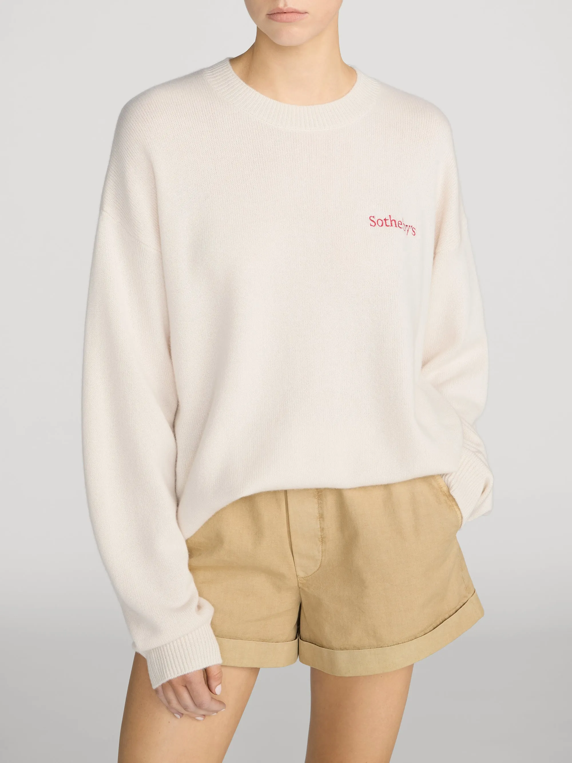 Sotheby's Cashmere Sweater -- Cream sold by Frame Denim product image thumbnail 4