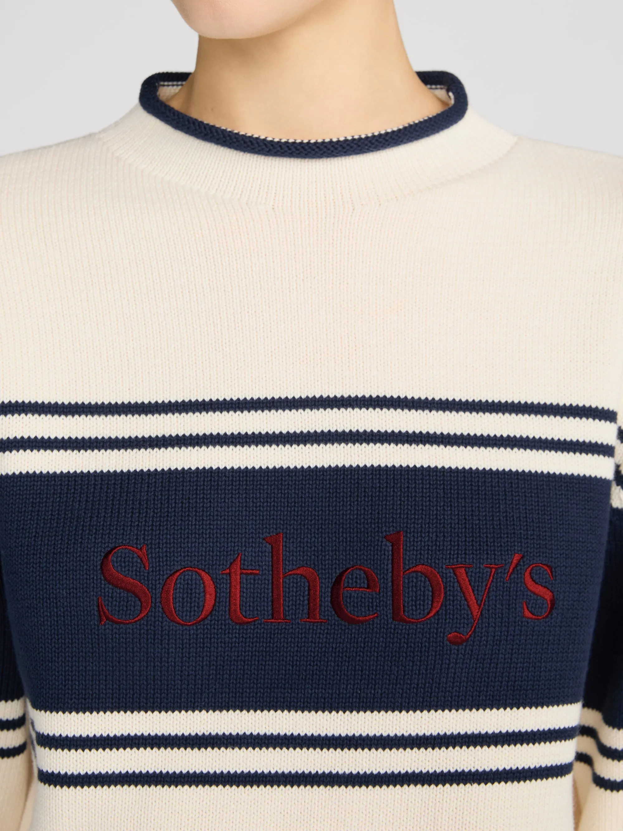 Sotheby's Rolled Sweater -- Cream Multi sold by Frame Denim product image thumbnail 5