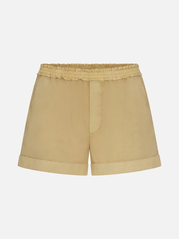Sotheby's Cuffed Short -- Khaki made by Frame Denim