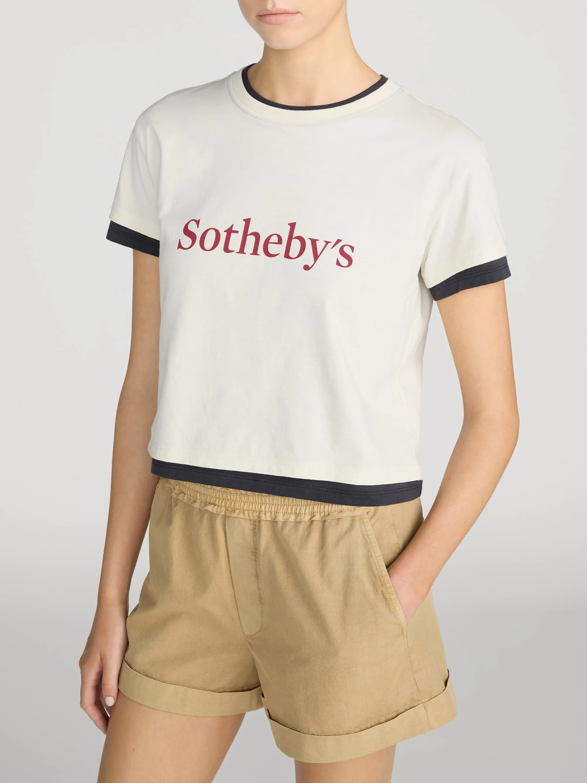 Sotheby's Layered Tee -- Cream Multi sold by Frame Denim product image thumbnail 4