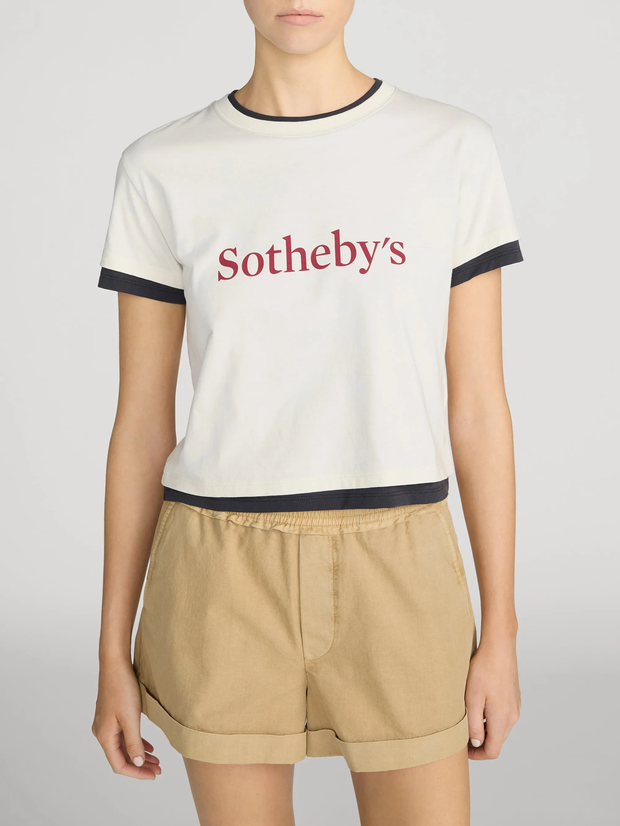 Sotheby's Layered Tee -- Cream Multi sold by Frame Denim product image thumbnail 3