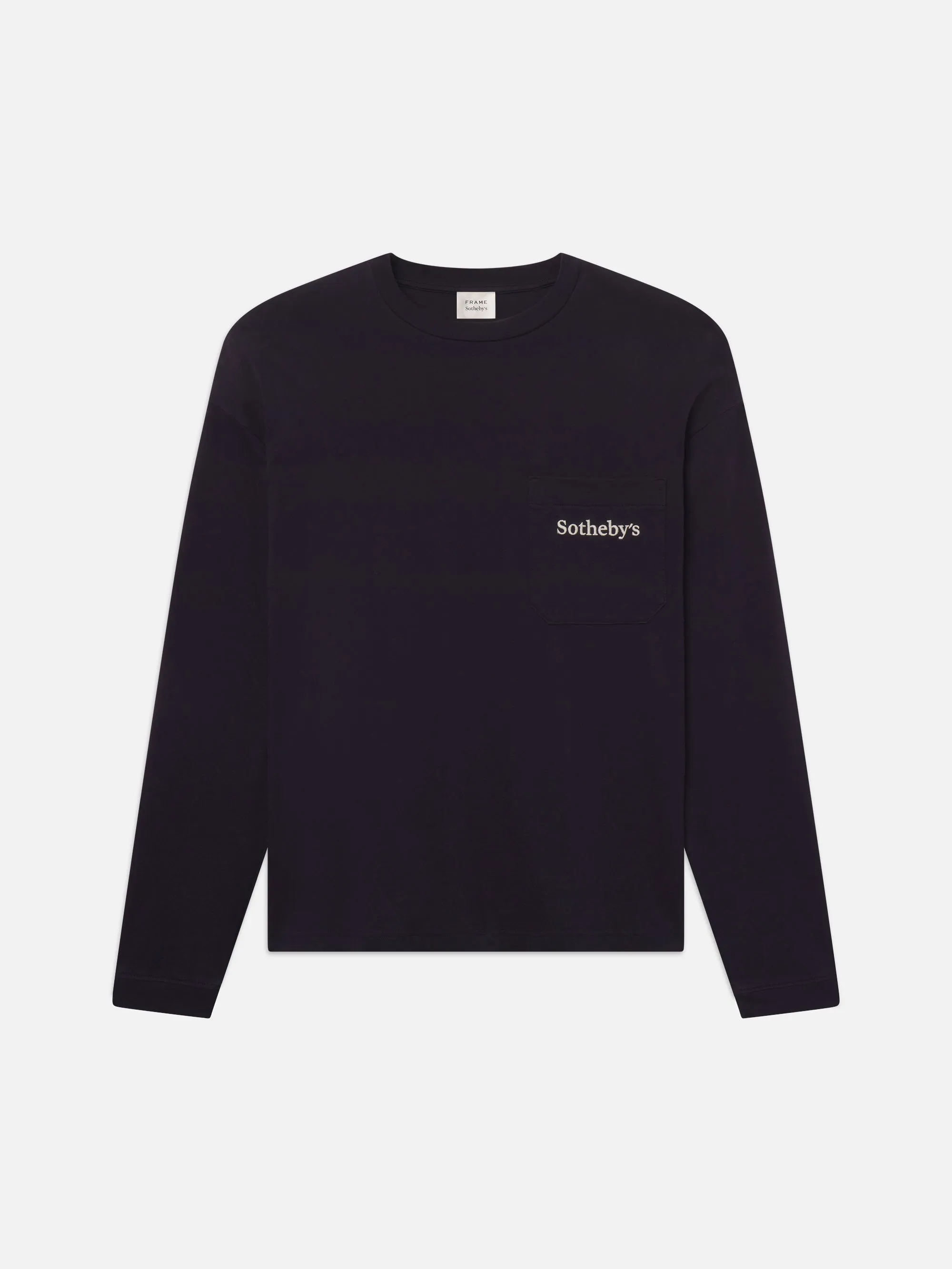 Sotheby's Long Sleeve Tee -- Navy Washed sold by Frame Denim