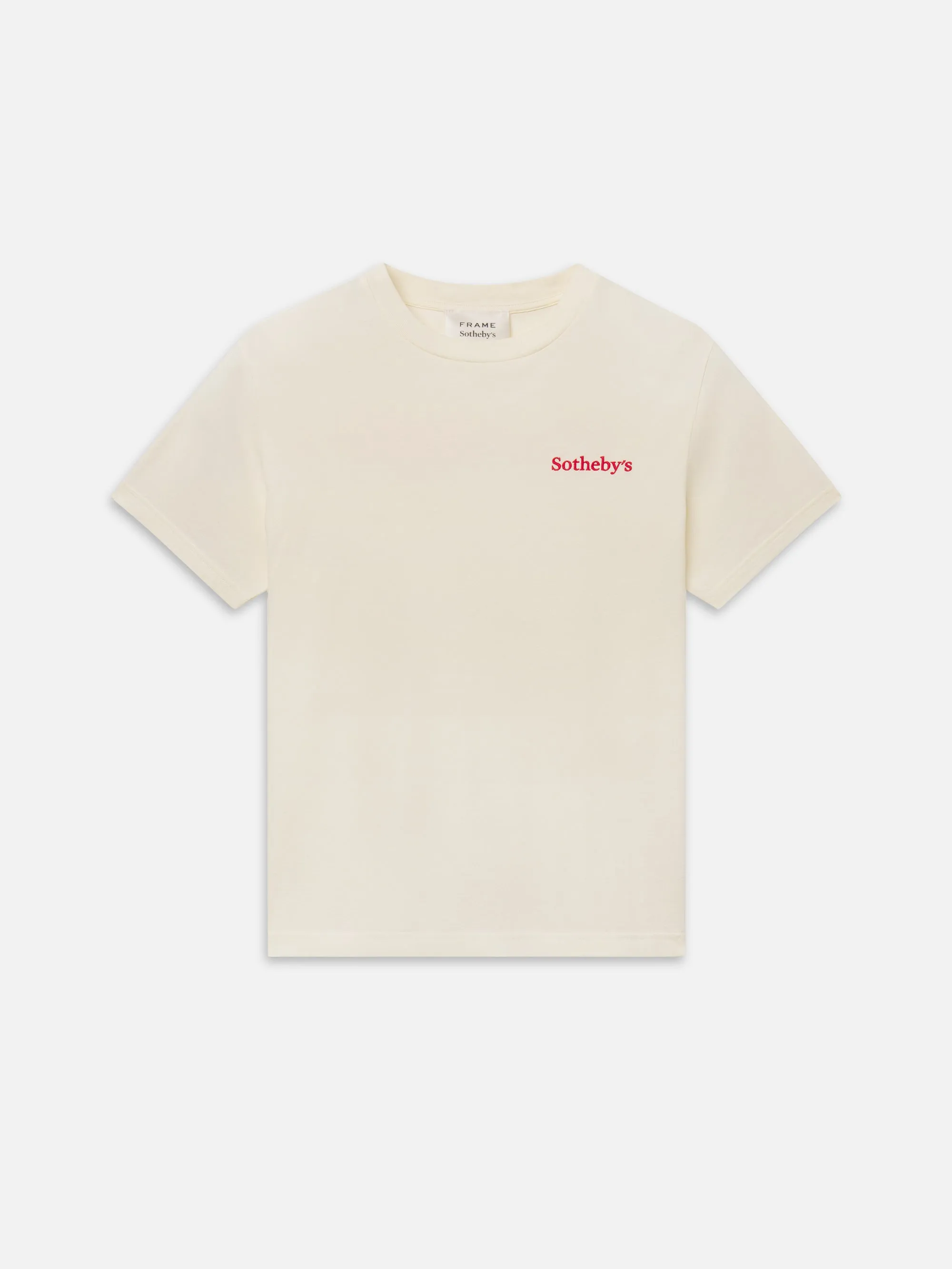 Sotheby's Tee -- Cream Washed sold by Frame Denim