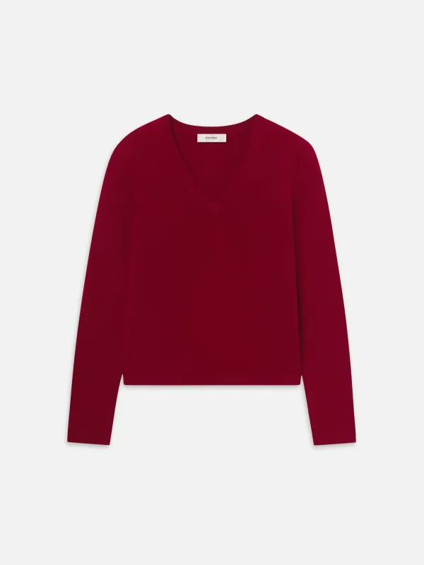 The Everyday Cashmere V Neck -- Paprika made by Frame Denim