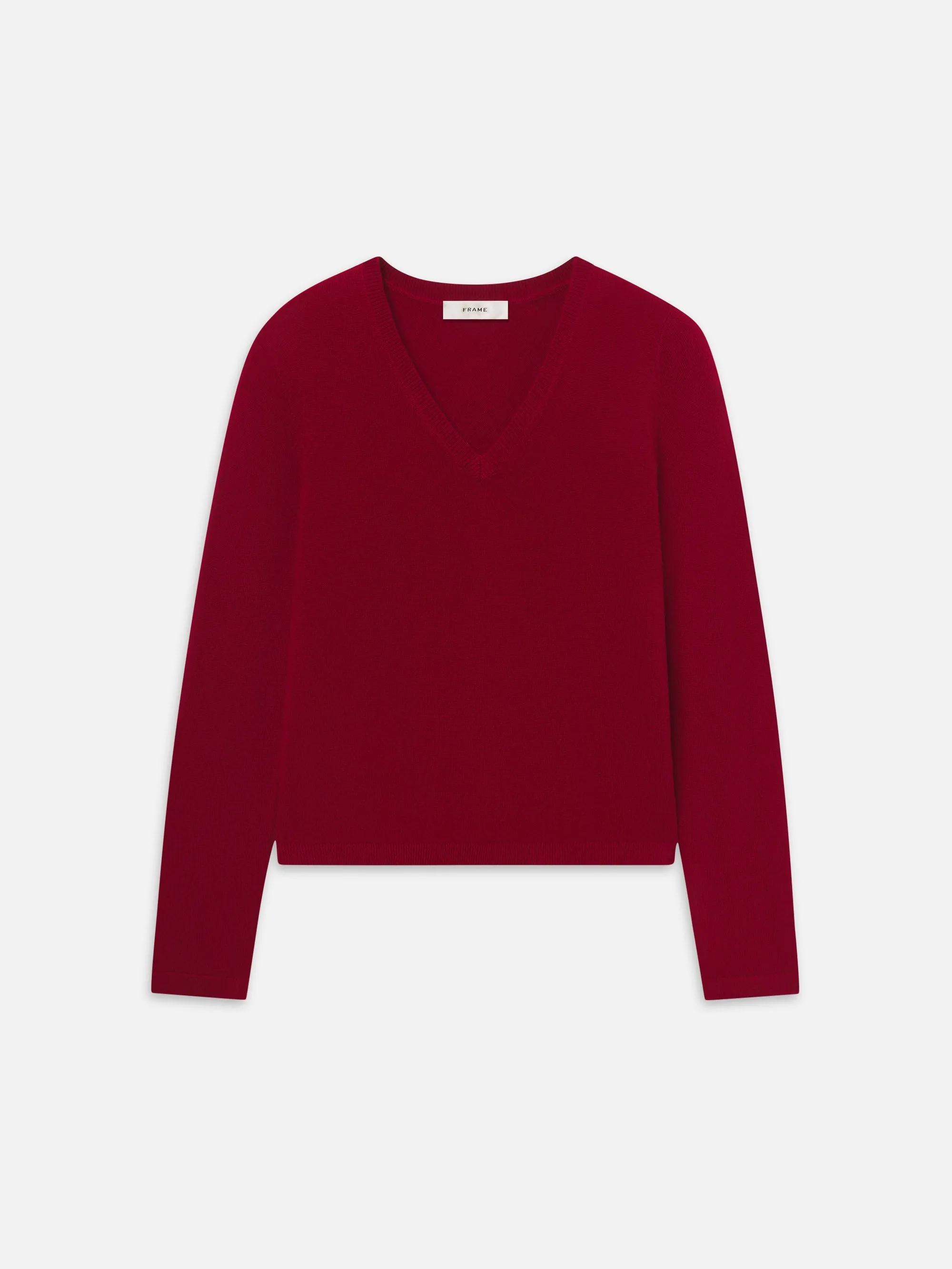 The Everyday Cashmere V Neck -- Paprika sold by Frame Denim