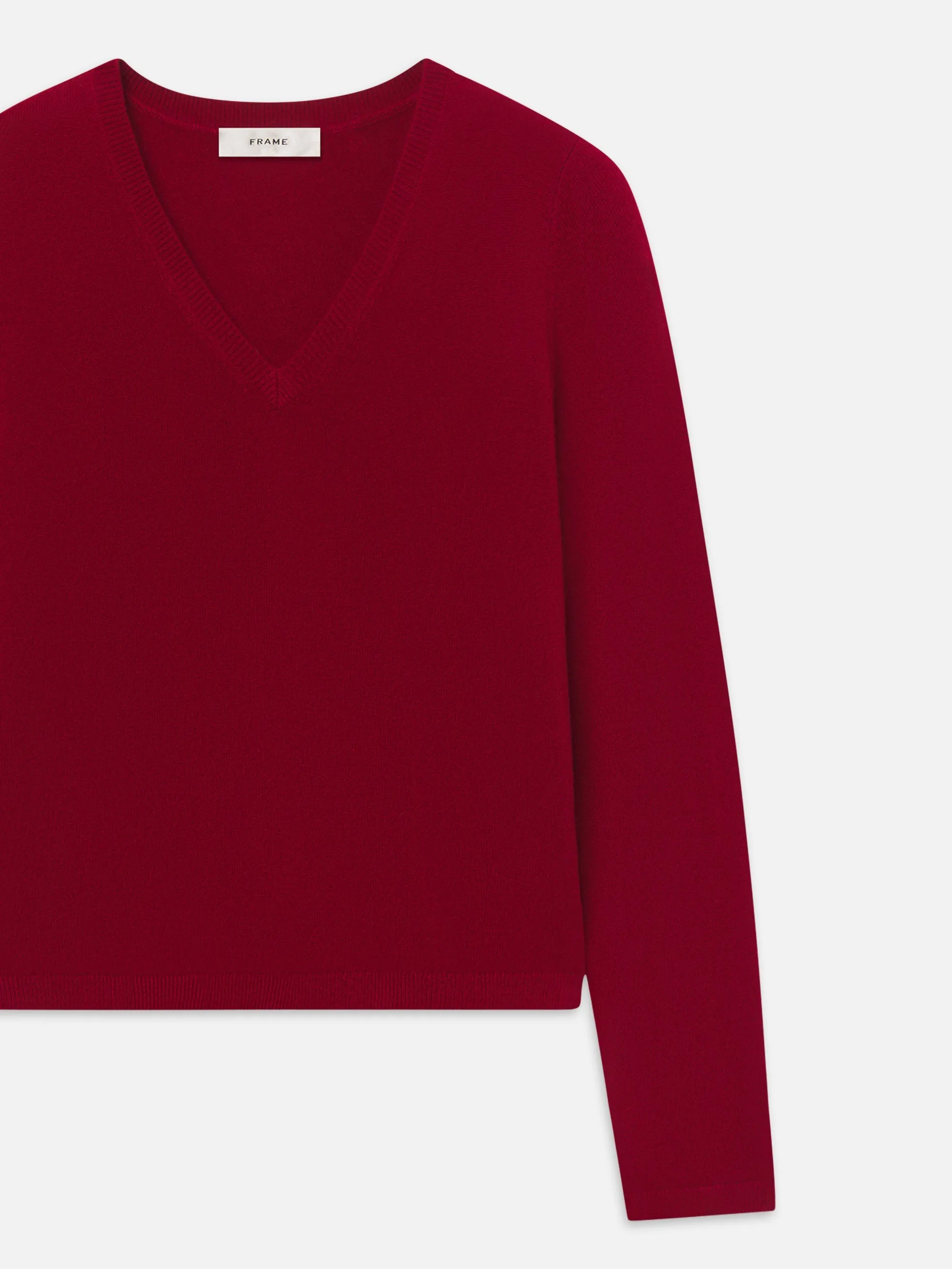 The Everyday Cashmere V Neck -- Paprika sold by Frame Denim product image thumbnail 3