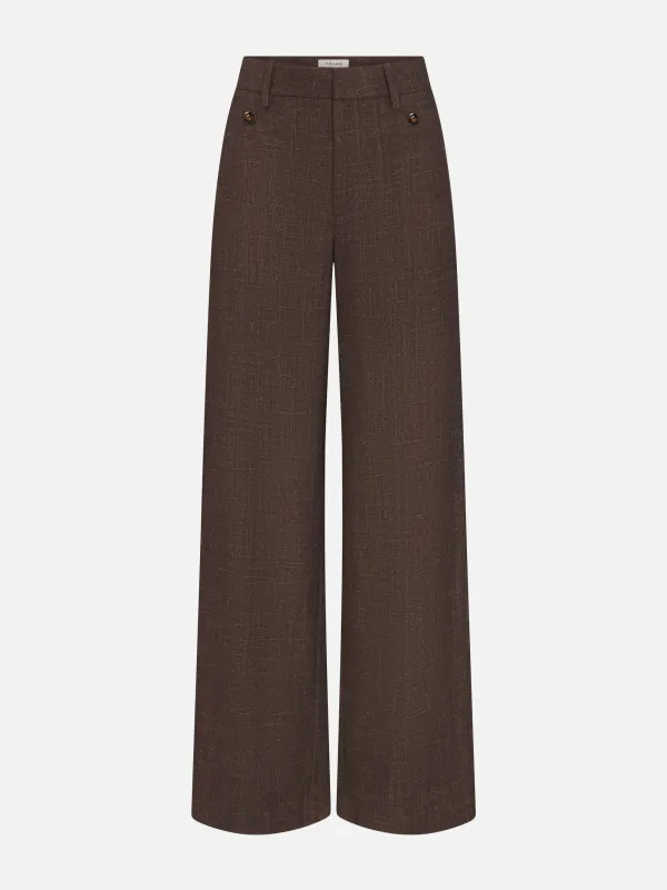 The Slim Palazzo Trouser Modernist Pocket -- Clove made by Frame Denim