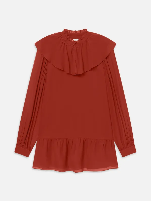 The Silk Soirée Dress -- Paprika made by Frame Denim