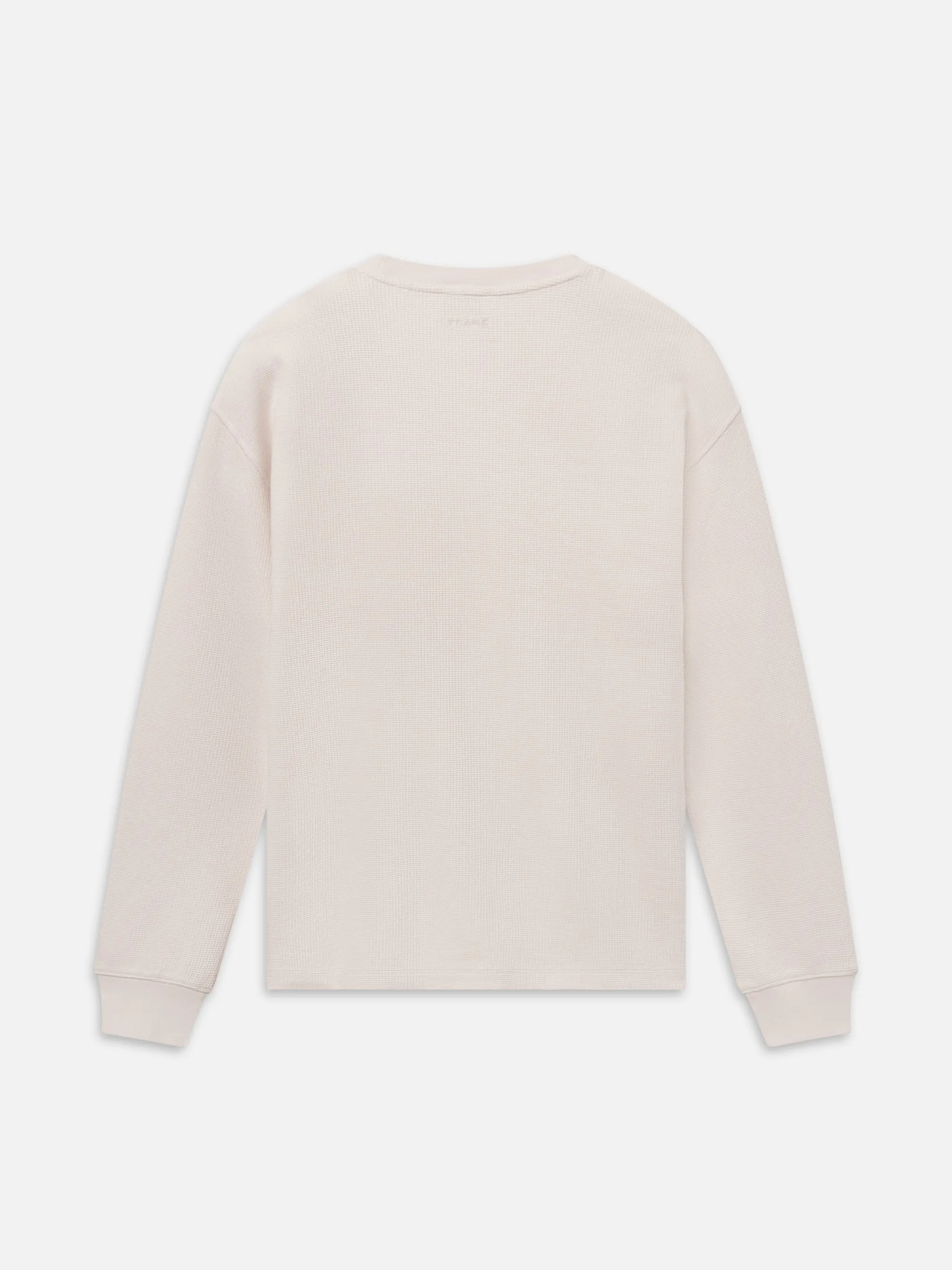 Long Sleeve Waffle Tee -- Warm Cream sold by Frame Denim product image thumbnail 2
