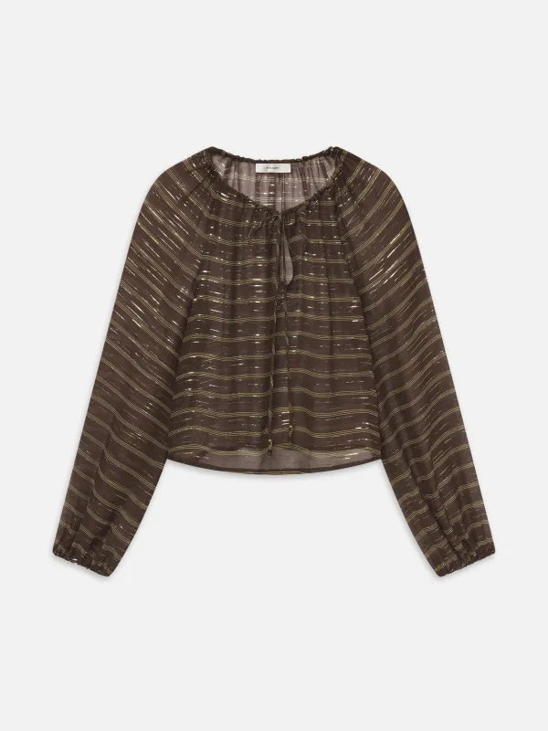 The Balloon Blouse -- Oakwood Multi made by Frame Denim