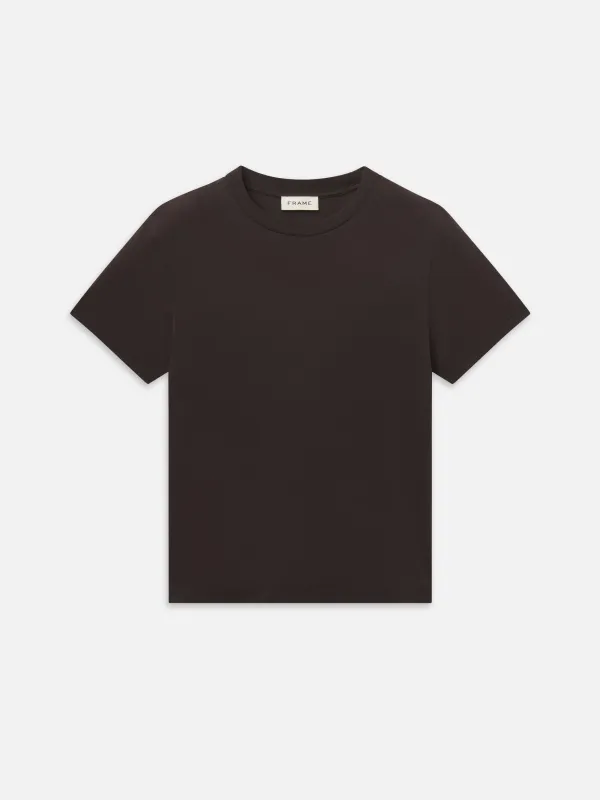 Light Cotton Tee -- Deep Brown made by Frame Denim