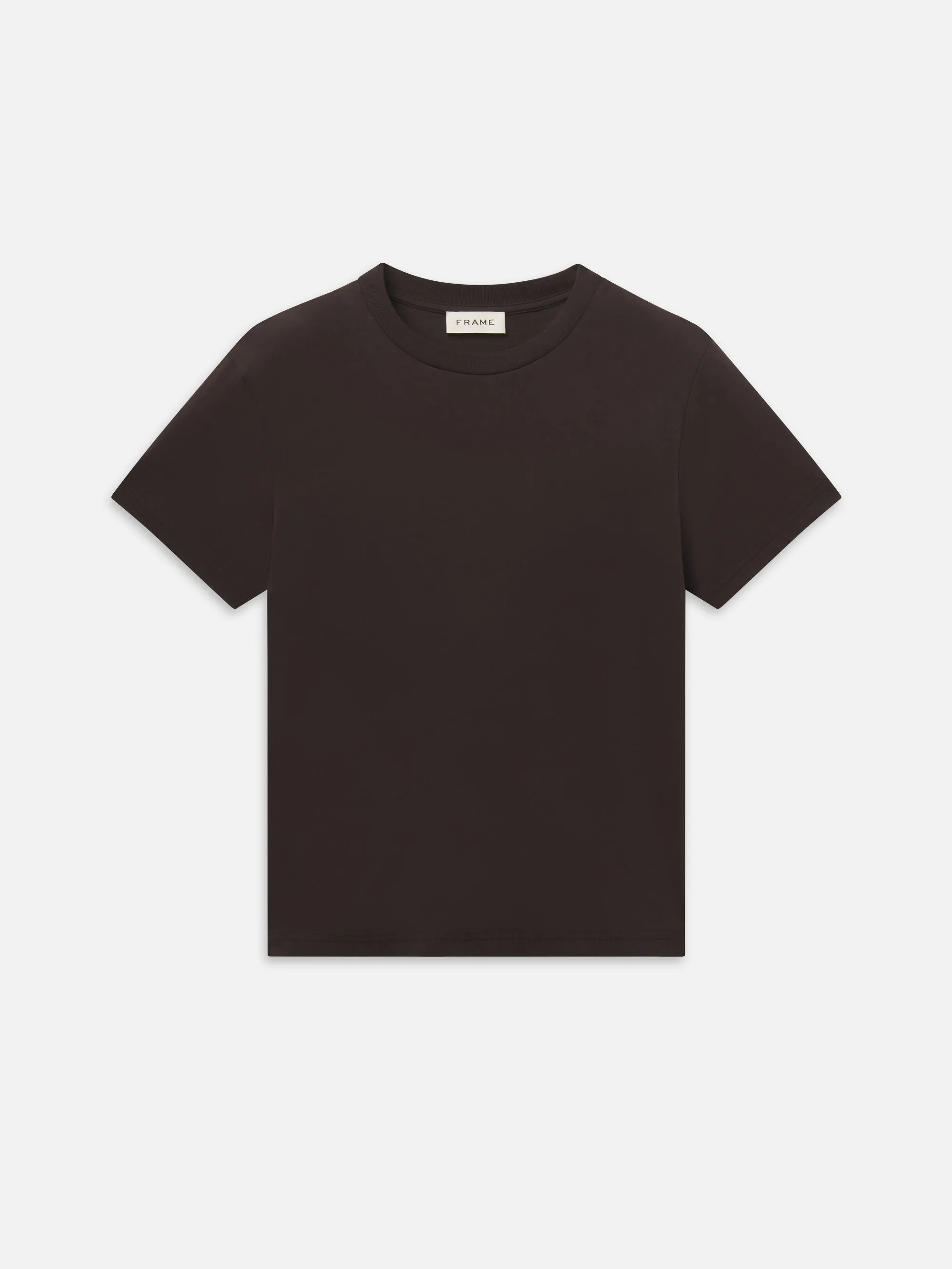 Light Cotton Tee -- Deep Brown sold by Frame Denim