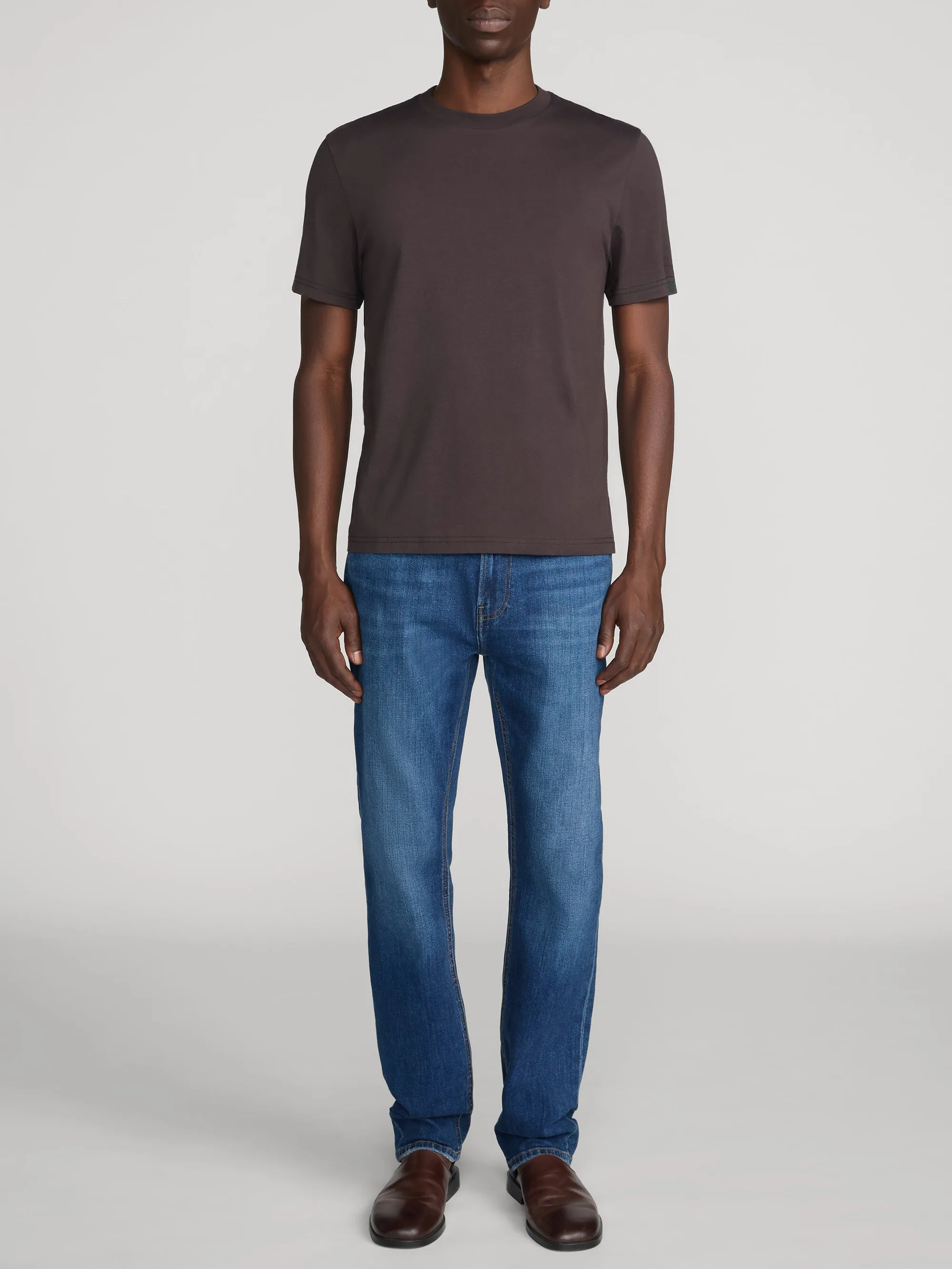 Light Cotton Tee -- Deep Brown sold by Frame Denim product image thumbnail 2